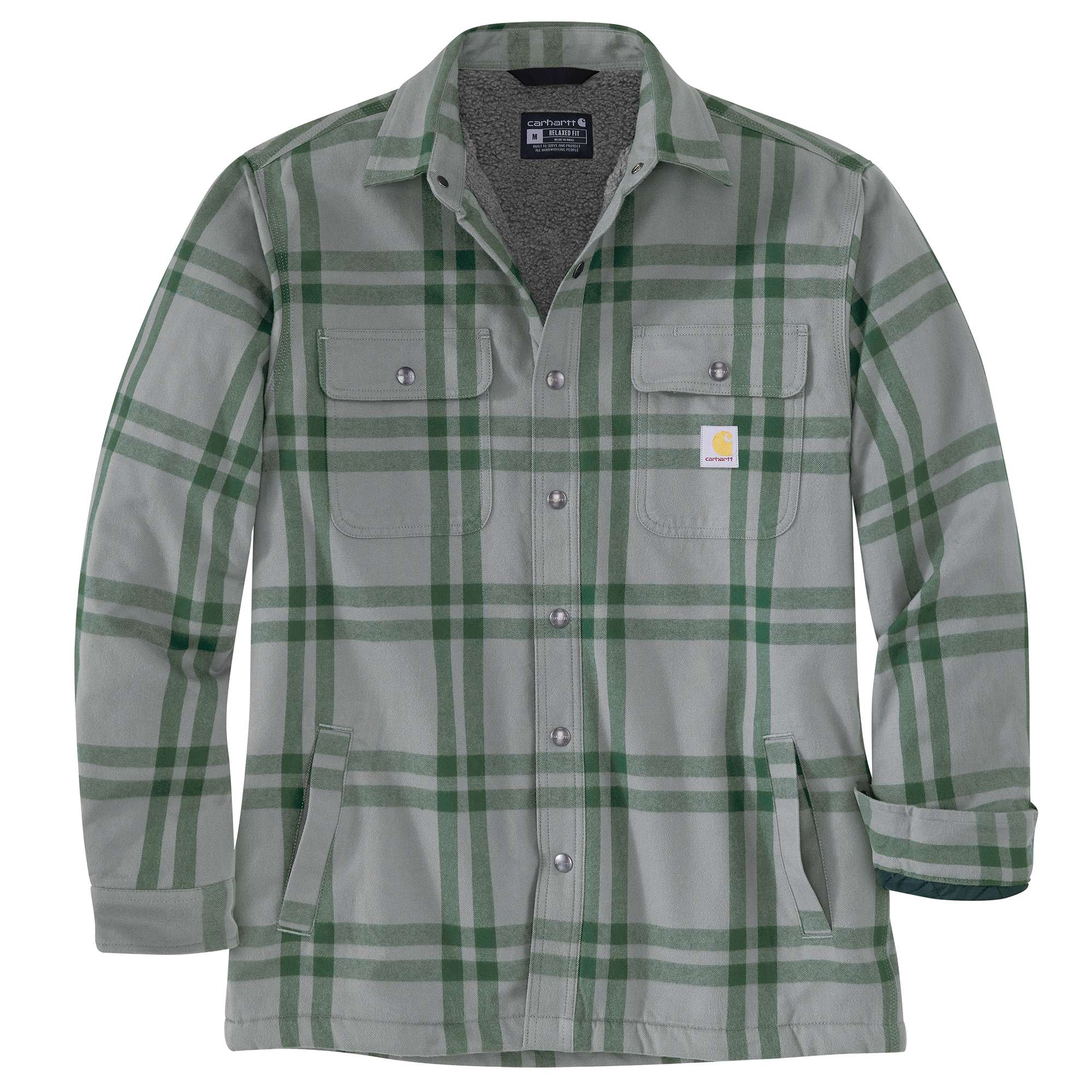 Relaxed Fit Flannel Sherpa-Lined Shirt Jac | Carhartt Reworked