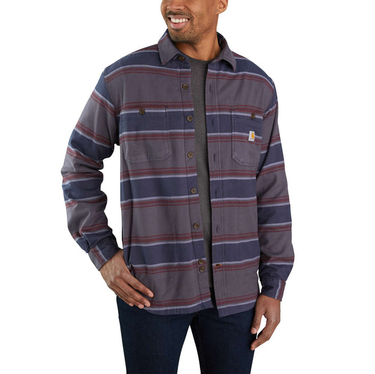 Rugged Flex® Relaxed Fit Midweight Flannel Fleece-Lined Shirt