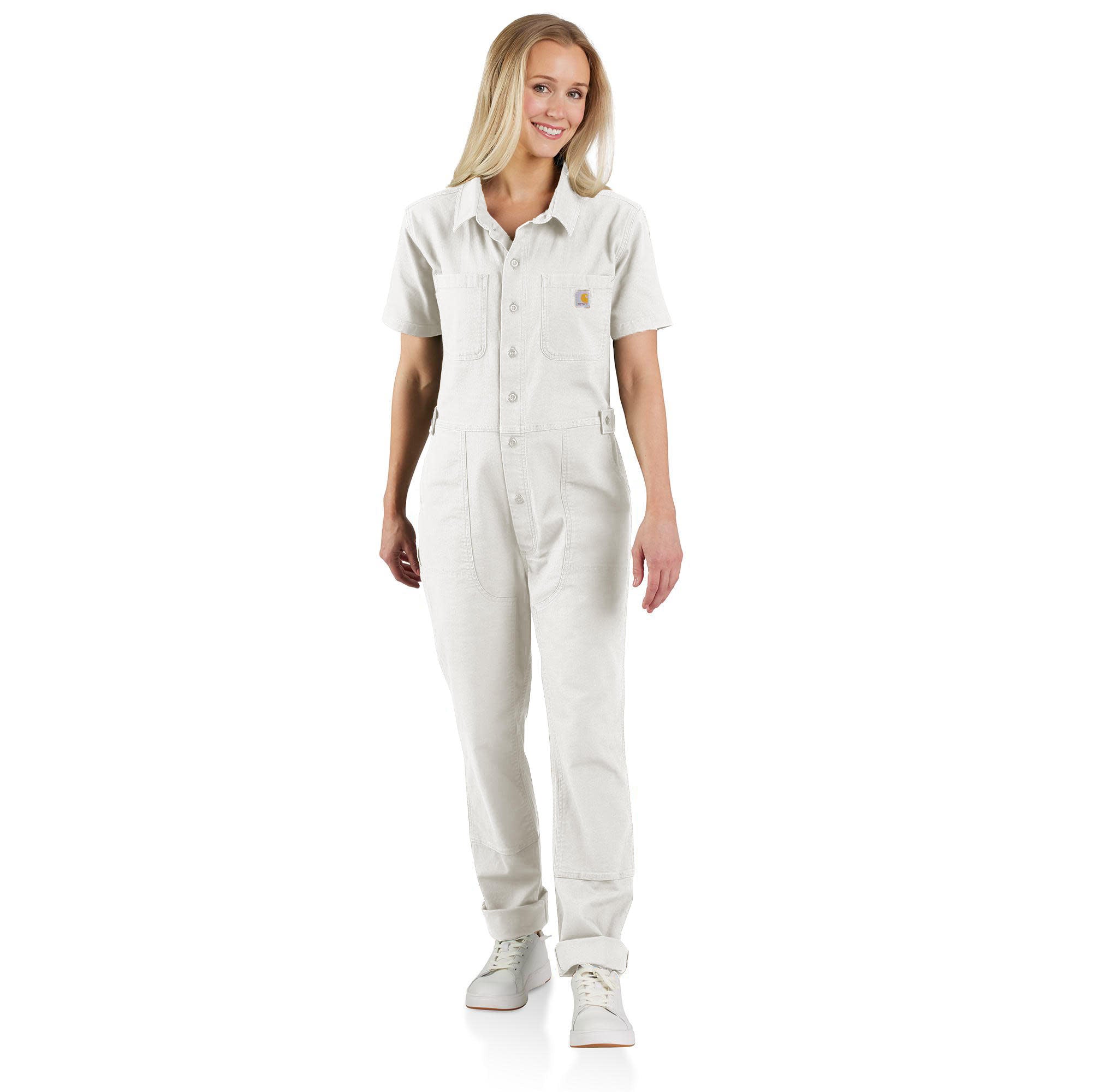 Rugged Flex® Relaxed Fit Short-Sleeve Canvas Coverall | Carhartt
