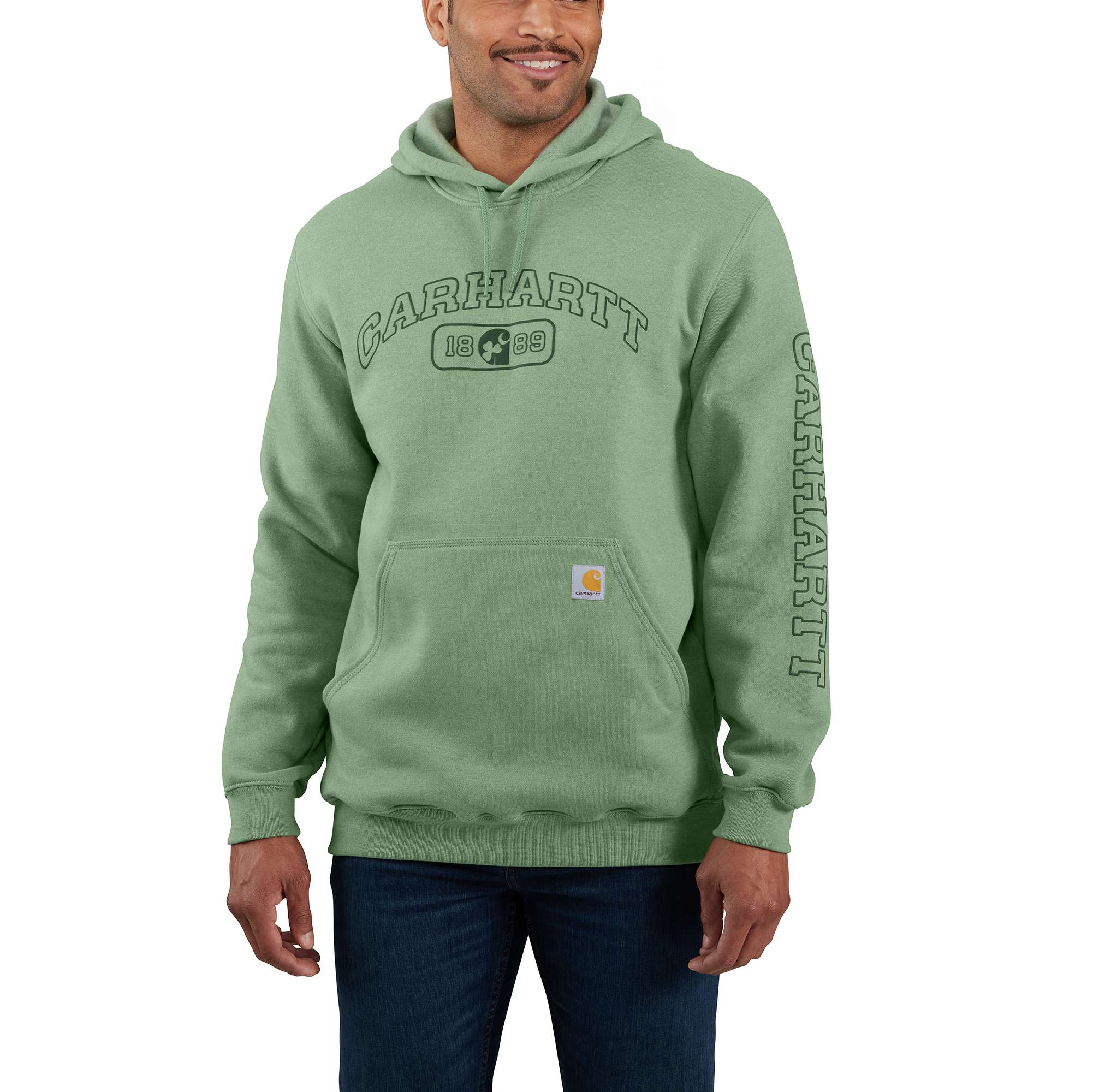 Loose Fit Midweight Hooded Shamrock Graphic Sweatshirt | Carhartt
