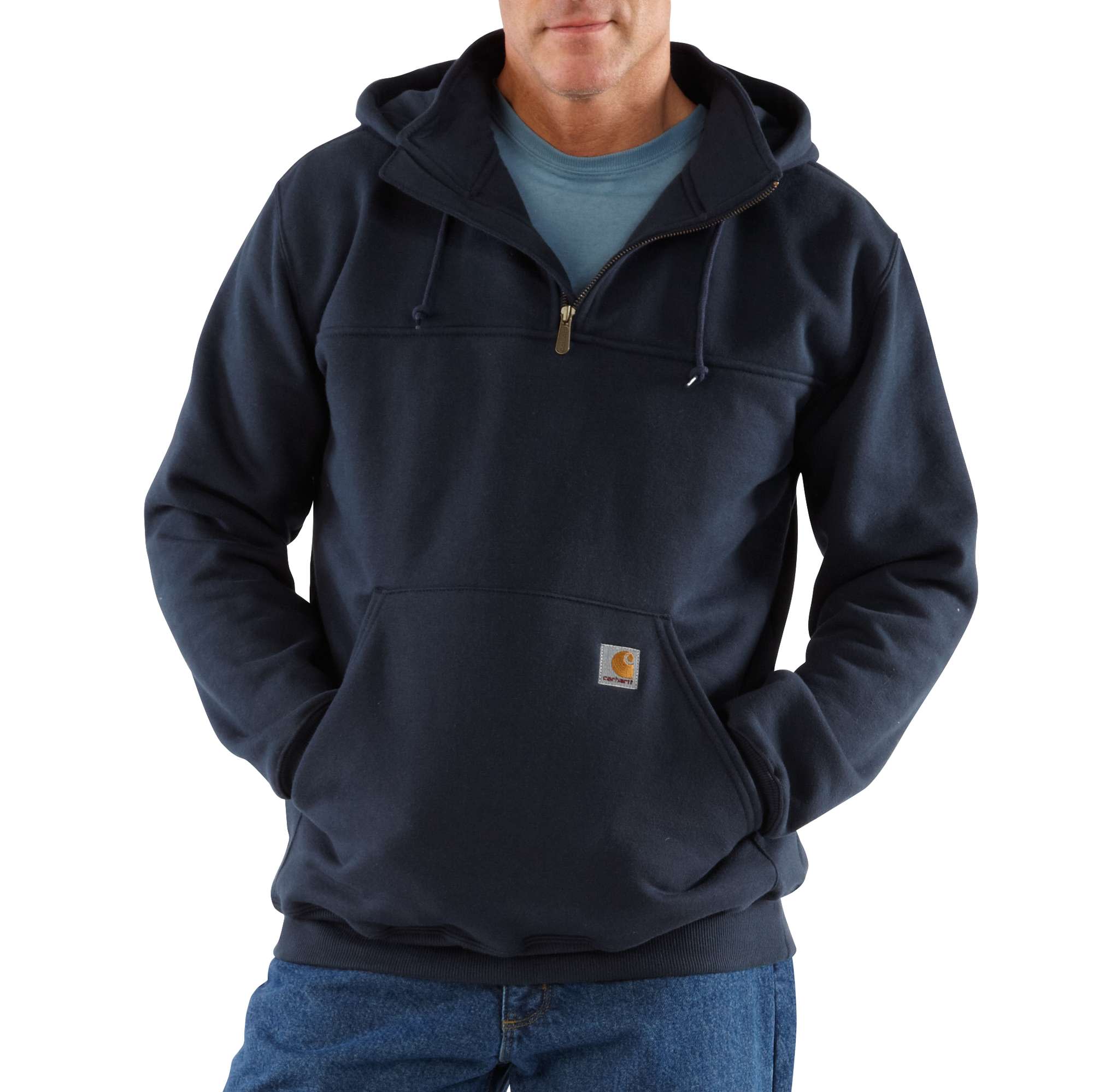 Heavyweight Hooded Zip-Mock Sweatshirt | Carhartt Reworked