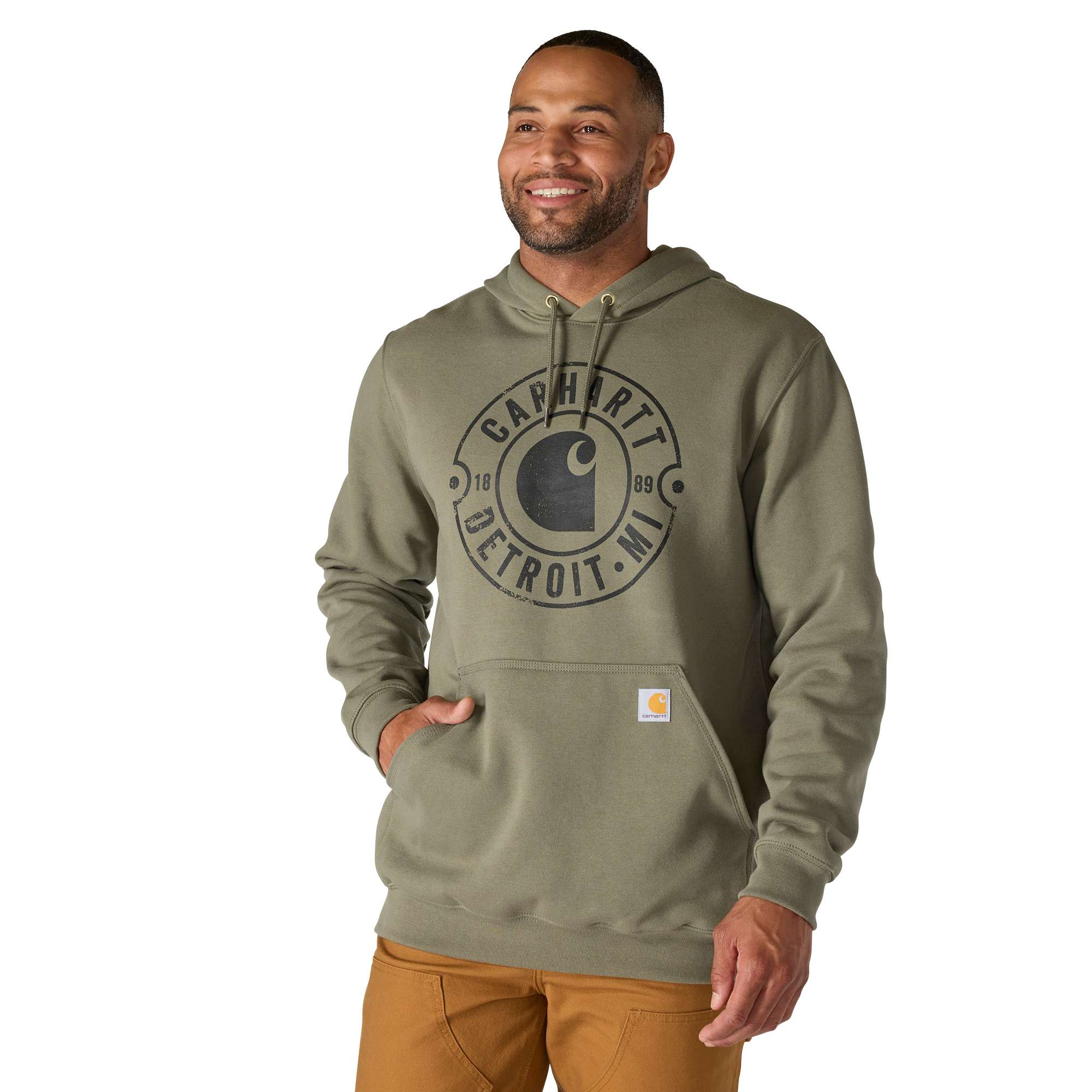 Loose Fit Midweight Hooded Detroit Sweatshirt | Carhartt Reworked