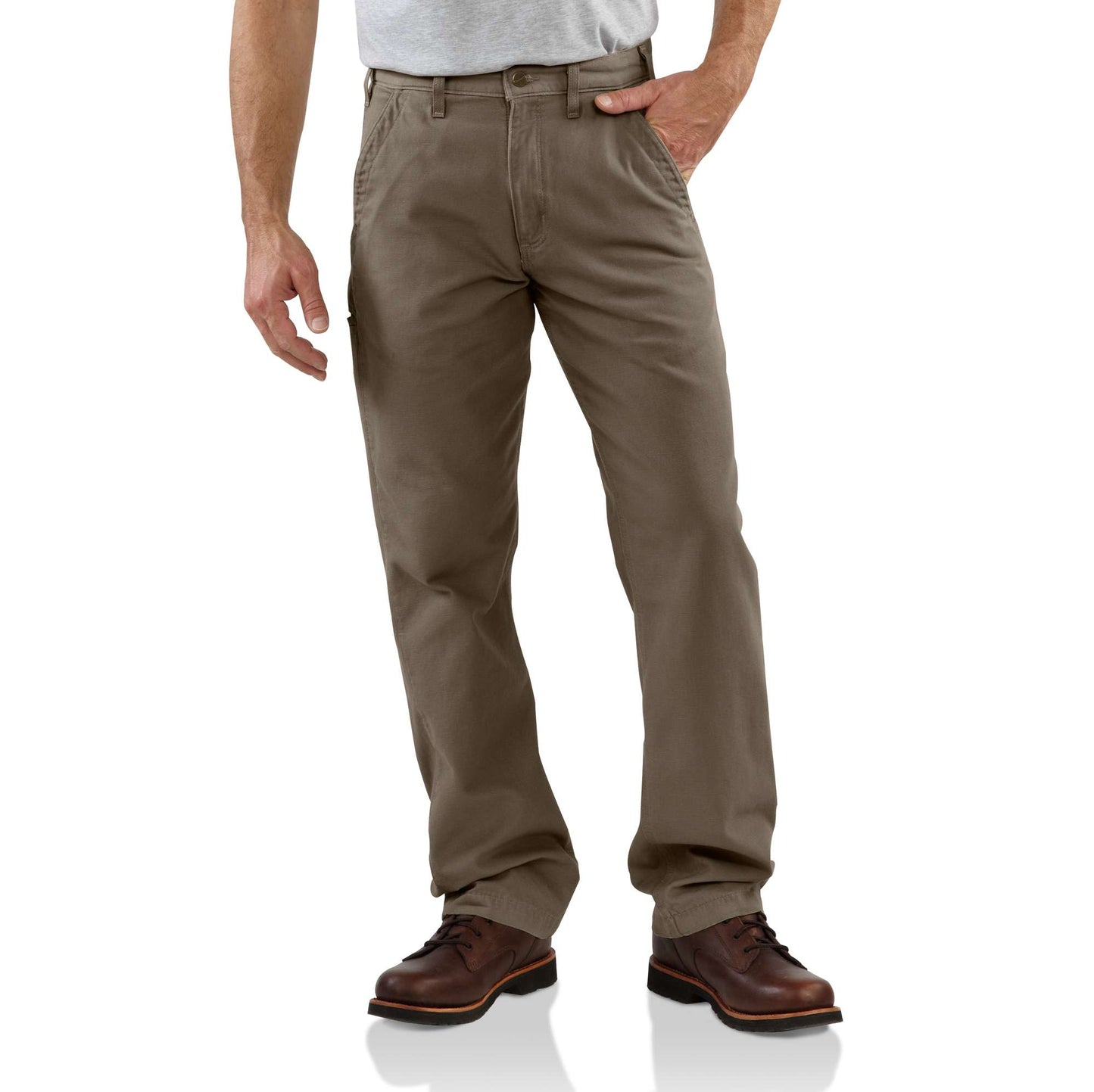 Canvas Khaki Relaxed Fit Pant