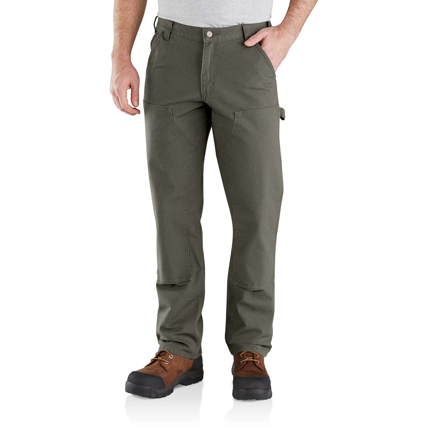 Relaxed Straight Rugged Flex® Duck Double-Front Dungaree