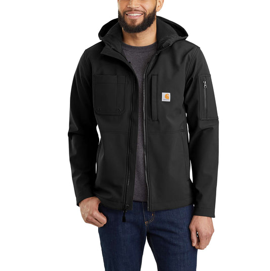 Rain Defender® Relaxed Fit Midweight Softshell Hooded Jacket