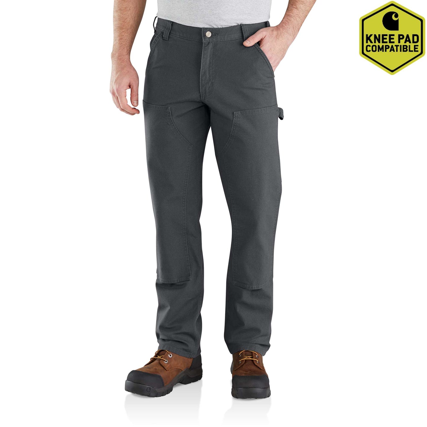 Relaxed Straight Rugged Flex® Duck Double-Front Dungaree