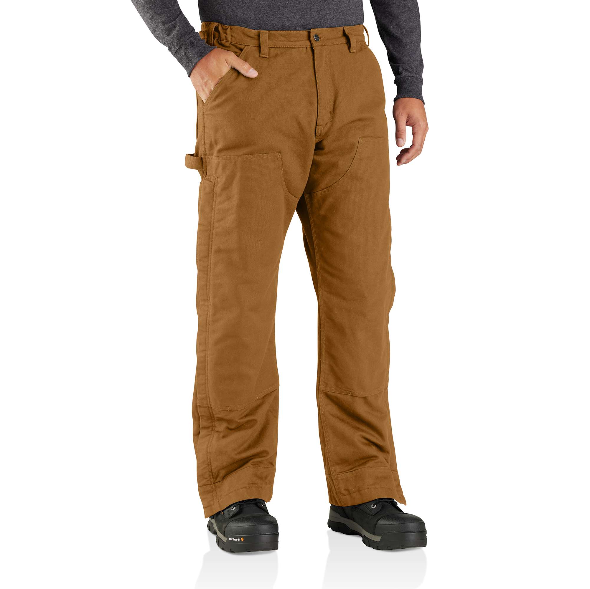 Loose Fit Washed Duck Insulated Pant