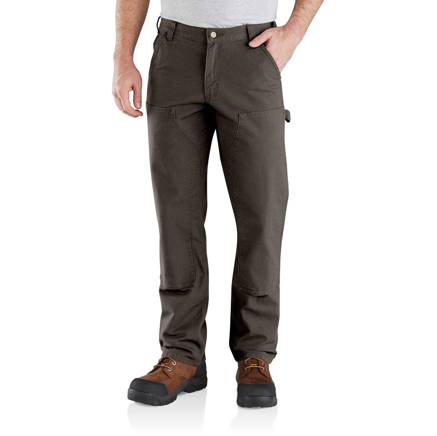 Relaxed Straight Rugged Flex® Duck Double-Front Dungaree