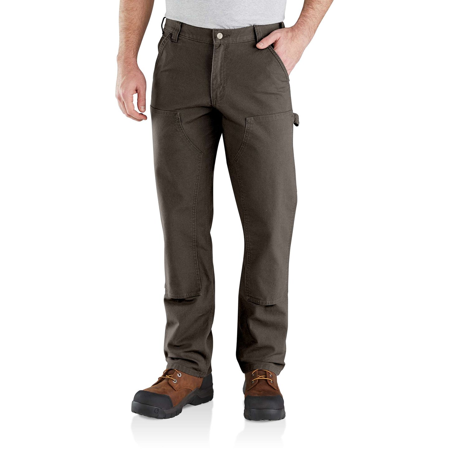 Relaxed Straight Rugged Flex® Duck Double-Front Dungaree