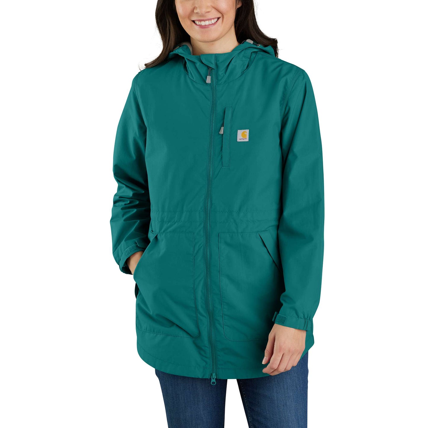 Women's Rain Jacket - Relaxed Fit - Lightweight - 1 Warm Rating