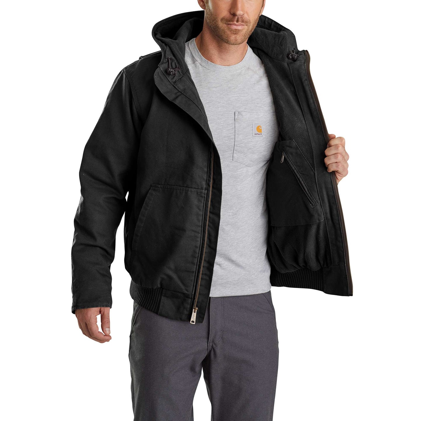 Full Swing® Loose Fit Washed Duck Fleece-Lined Active Jac - 2 Warmer Rating