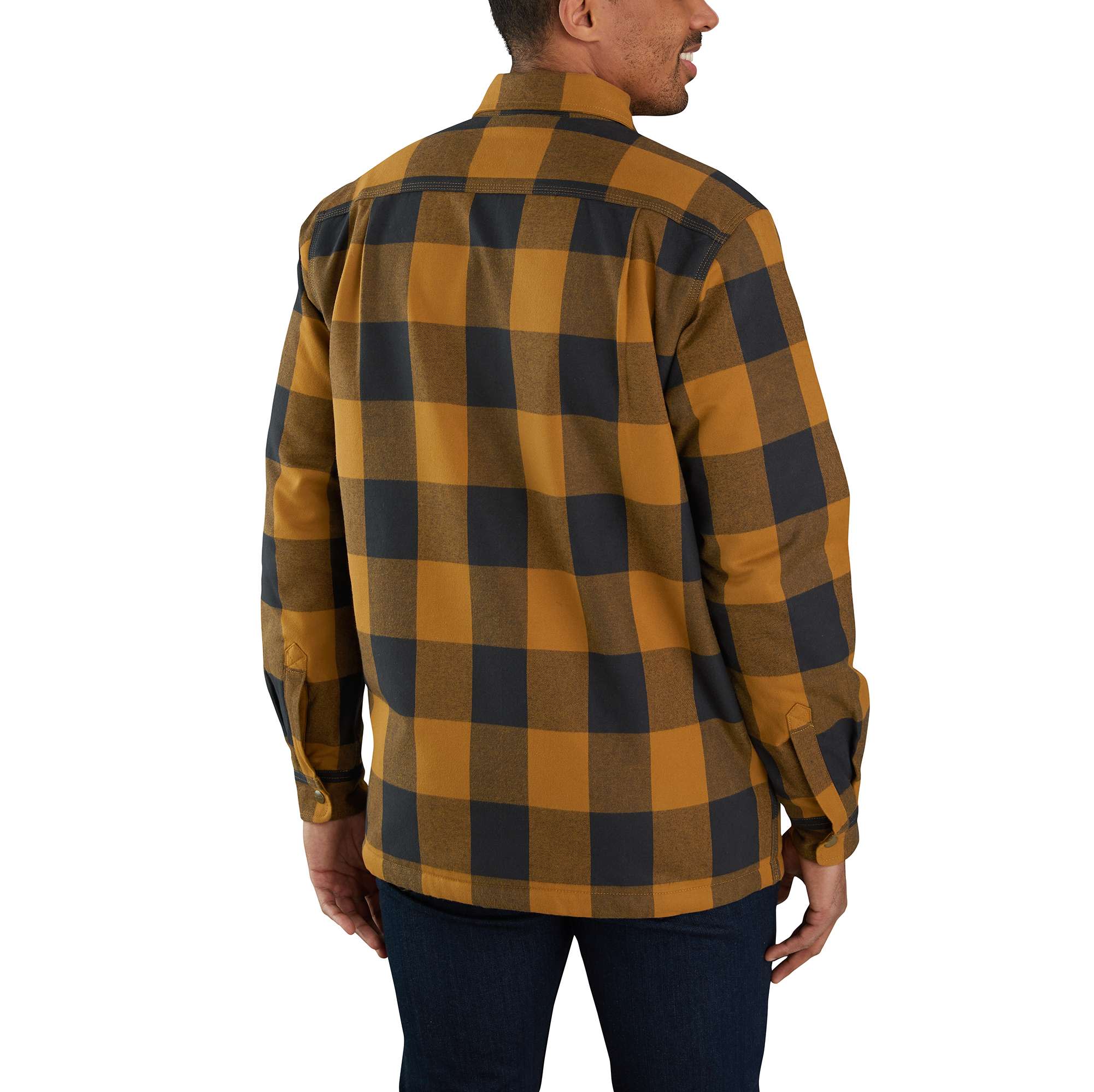 Carhartt fleece lined flannel hotsell