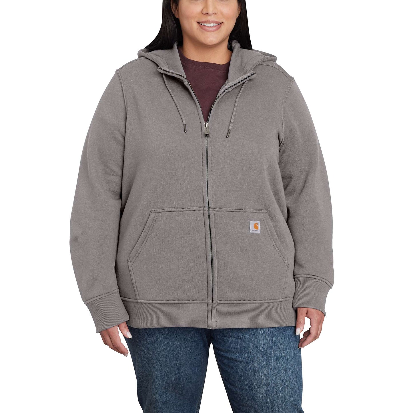 Women's Relaxed Fit Midweight Full-Zip Sweatshirt