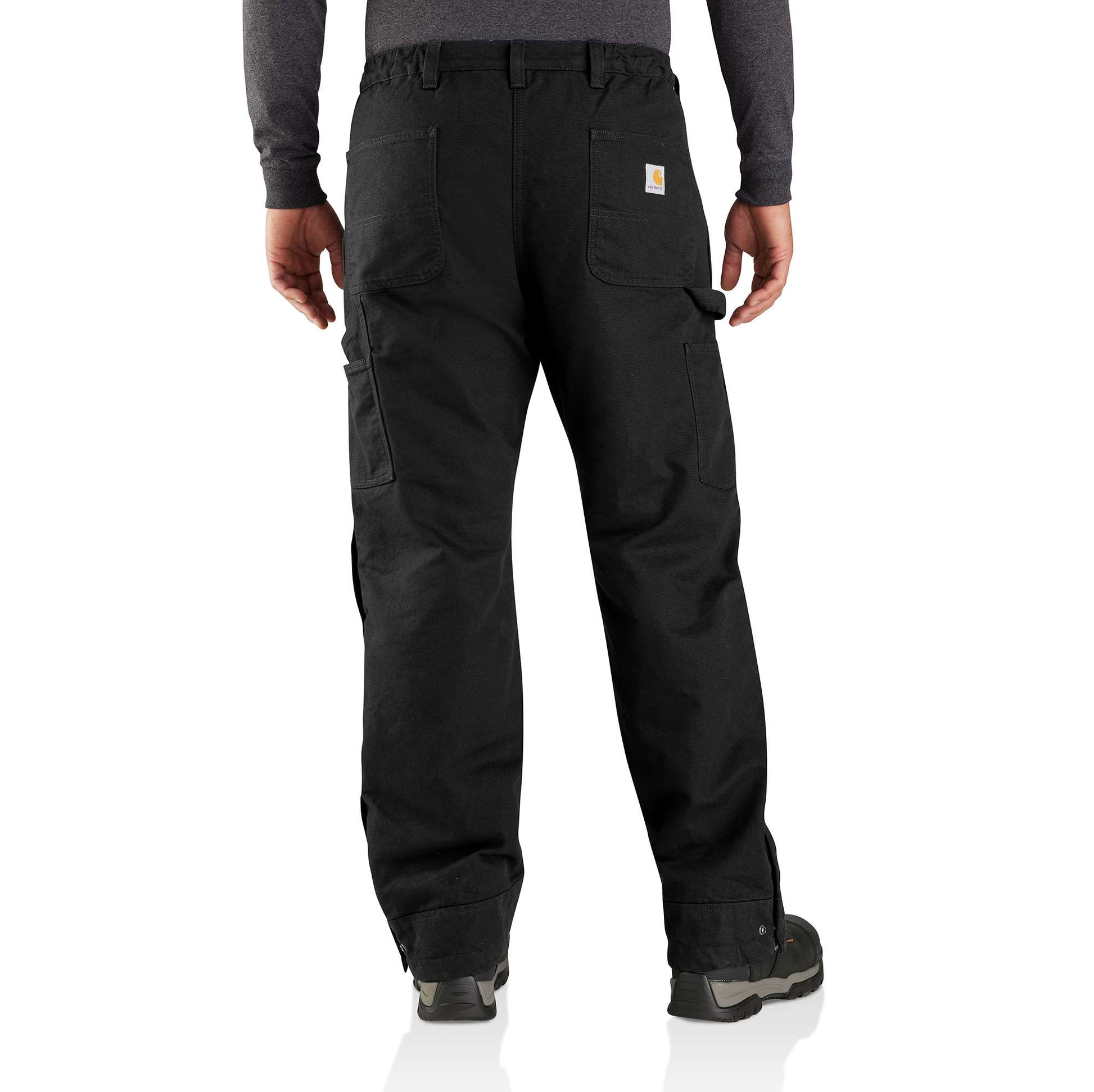 Carhartt Reworked Loose Fit Washed Duck Insulated Pants, Like New | Black Carhartt Reworked Loose Fit Washed Duck Insulated Pants, Like New | Black