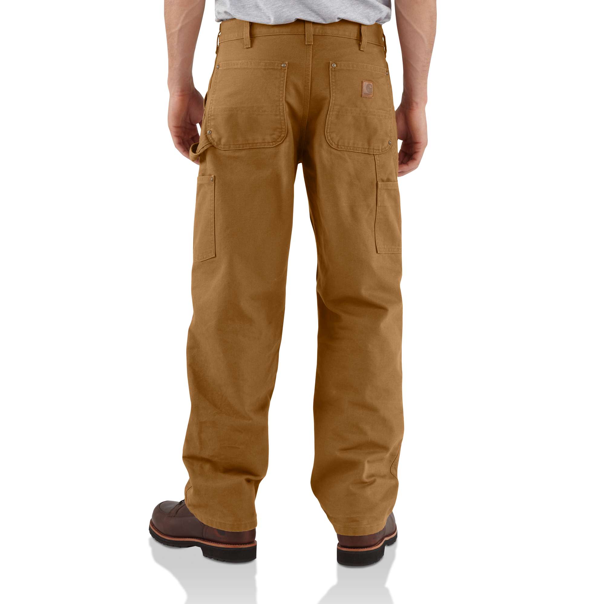 Loose Fit Washed Duck Double-Front Utility Work Pant