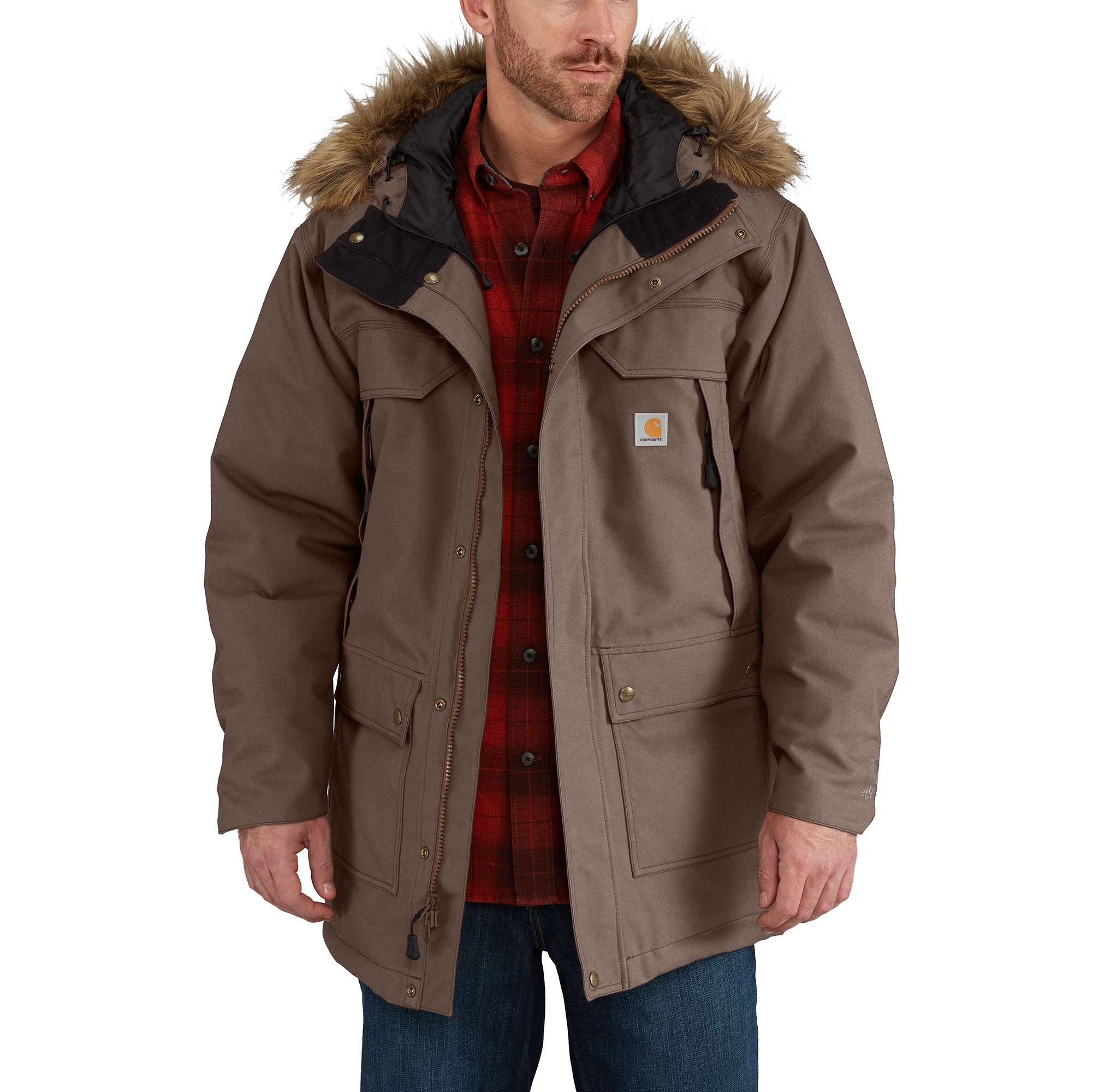 【Carhartt WIP】HOODED BROWN DUCK parker Carhartt WIP】HOODED BROWN DUCK parker
