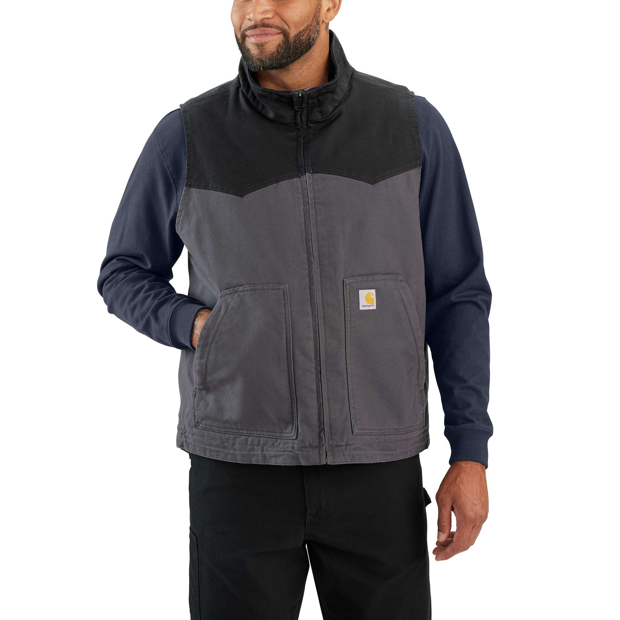 Montana Rugged Flex® Relaxed Fit Duck Vest | Carhartt Reworked