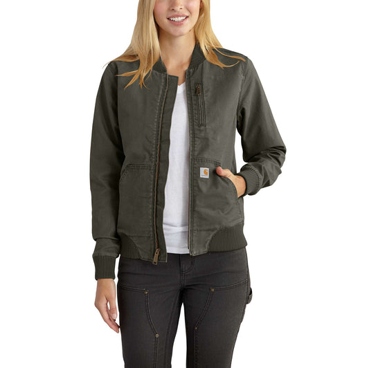 Women's Rugged Flex® Relaxed Fit Canvas Jacket - 1 Warm Rating