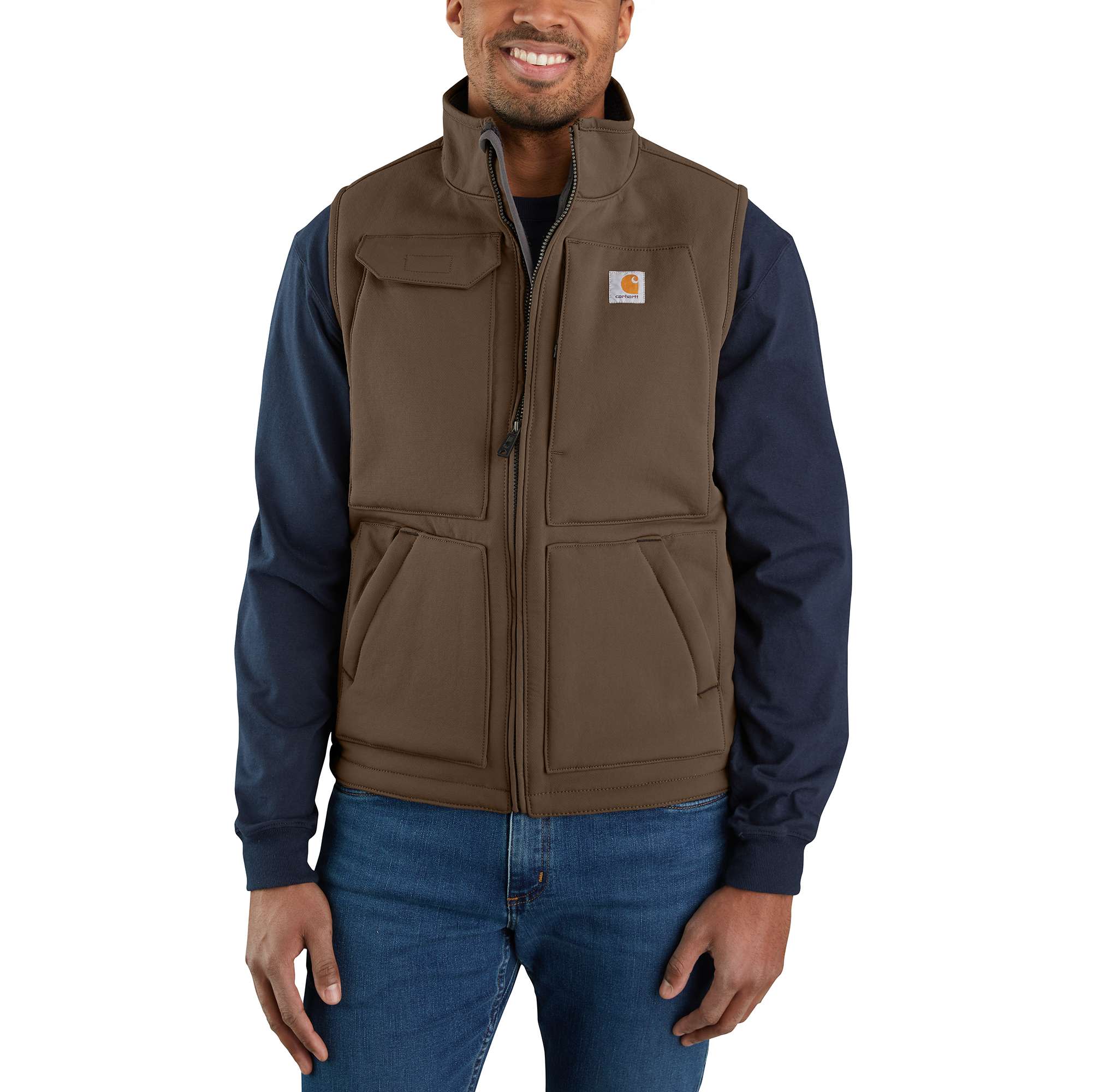 Hot CARHARTT Relaxed Fit Sherpa Lined Reversible Vest