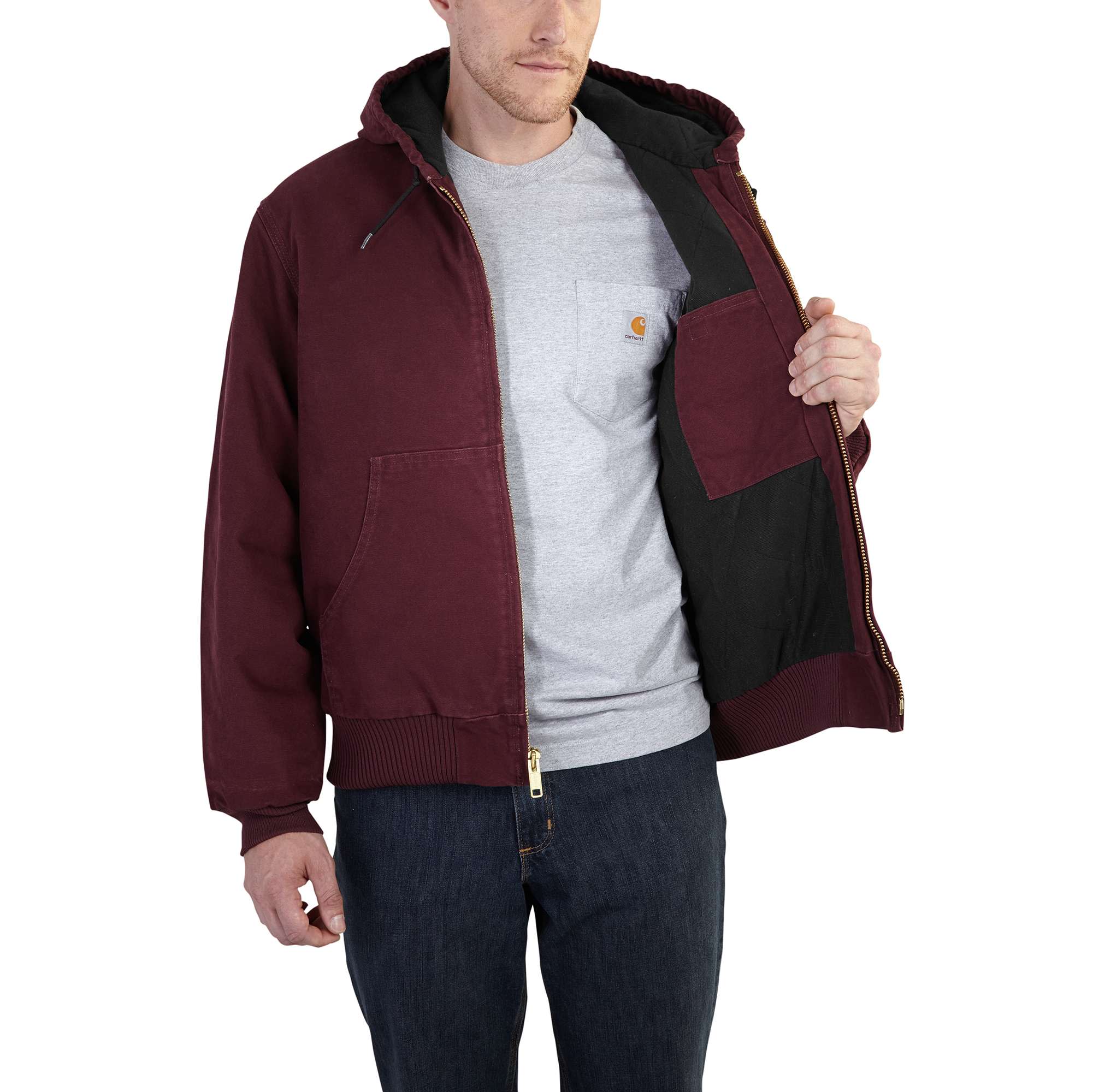 Sandstone Quilted Flannel-Lined Active Jac | Carhartt Reworked