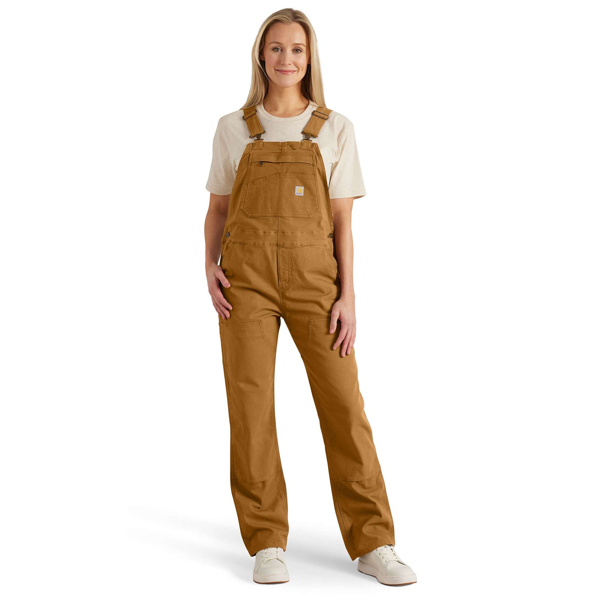 Women's Work Overall - Loose Fit - Canvas - Rugged Flex® - Double Knee