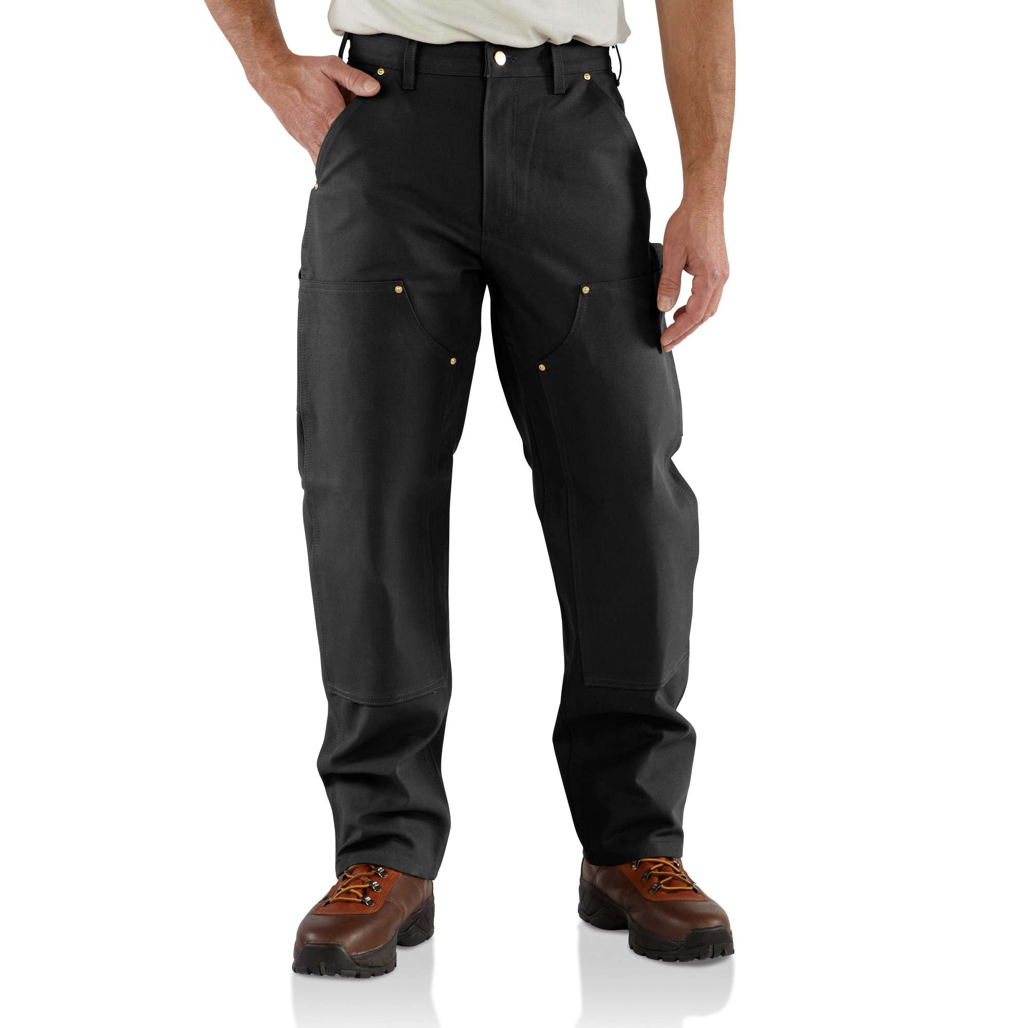 パンツ Carhartt ICONIC FIRM DUCK DOUBLE-KNNE Iconic B01 Firm Duck Double-Front Dungaree | Carhartt Reworked