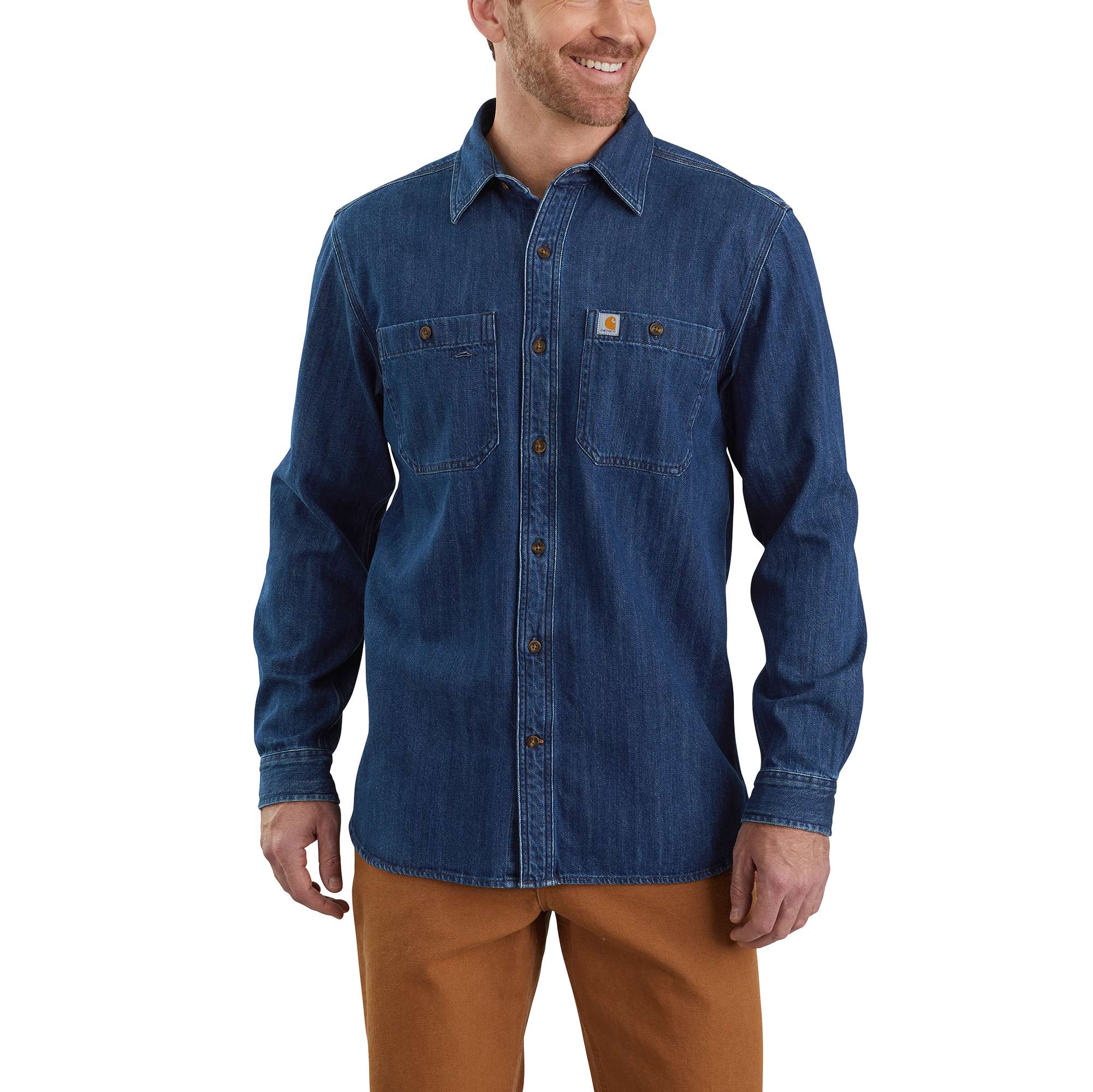 Denim Long-Sleeve Shirt | Carhartt Reworked