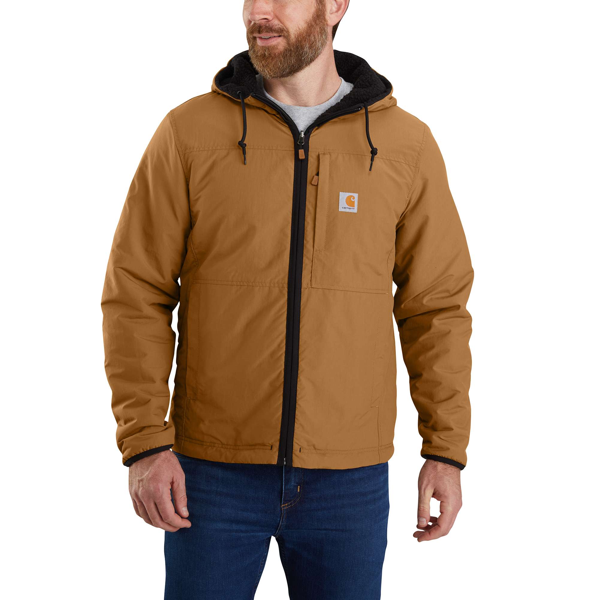 Carhartt Men's Rain Defender buy Relaxed Fit Fleece Reversible Jacket