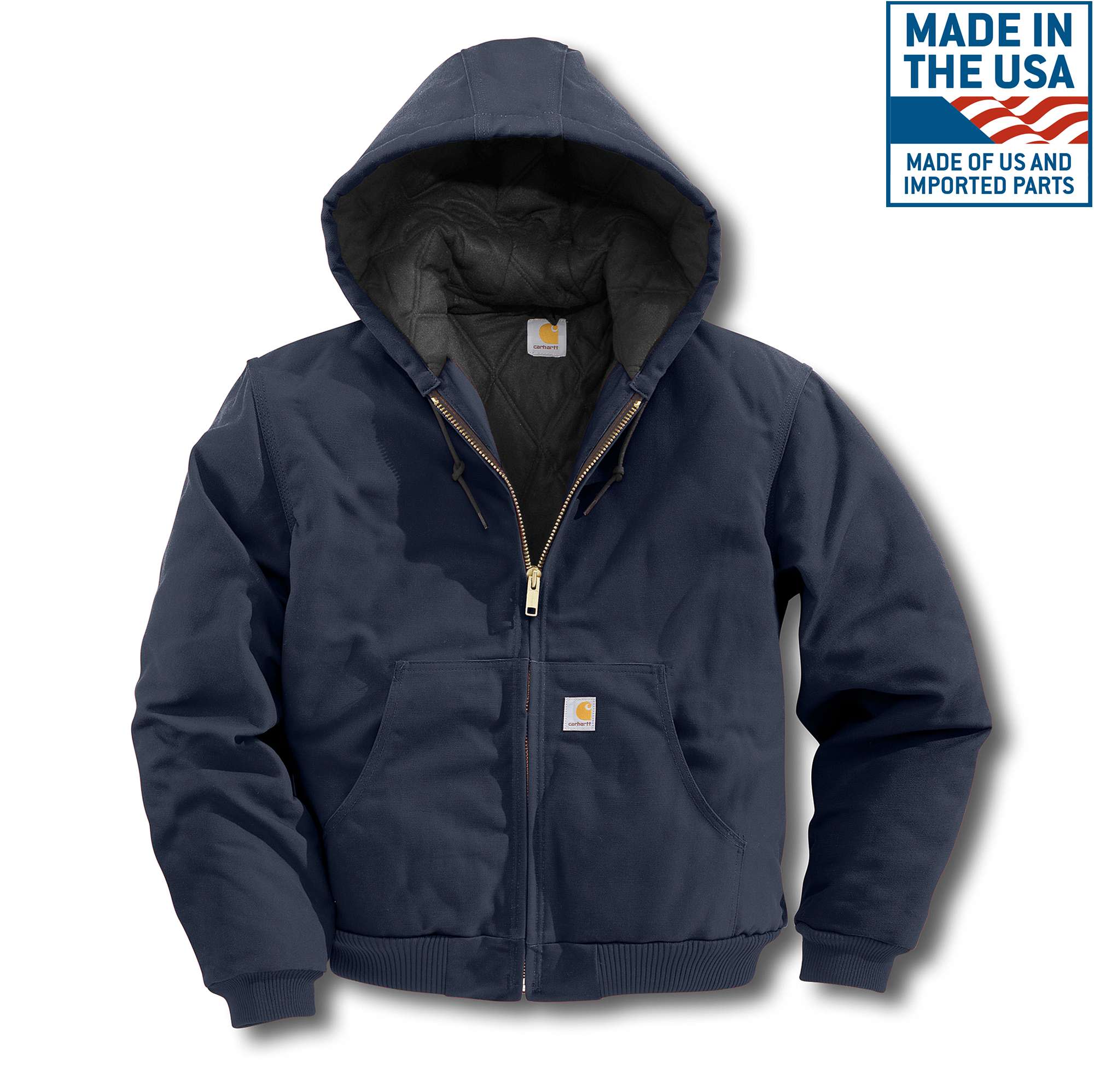 Carhartt Mens Loose Fit Firm Duck Insulated Active Jacket Navy blue selling NWT size M