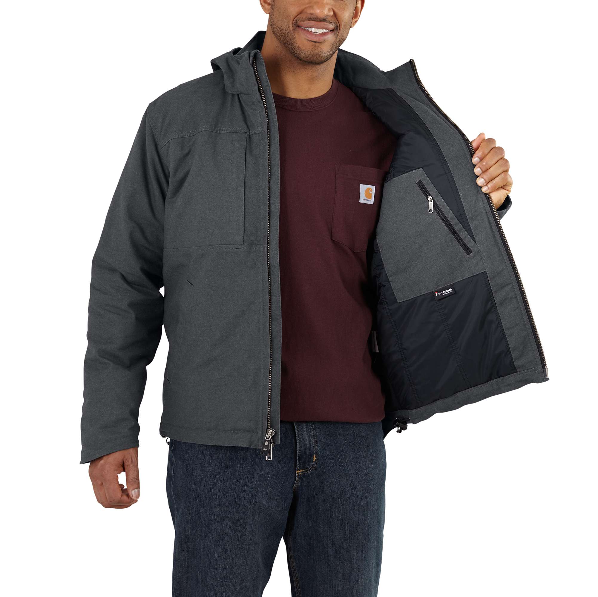 Carhartt Full Swing Loose high quality Fit Quick Duck Insulated Jacket Black Men's Size SMALL