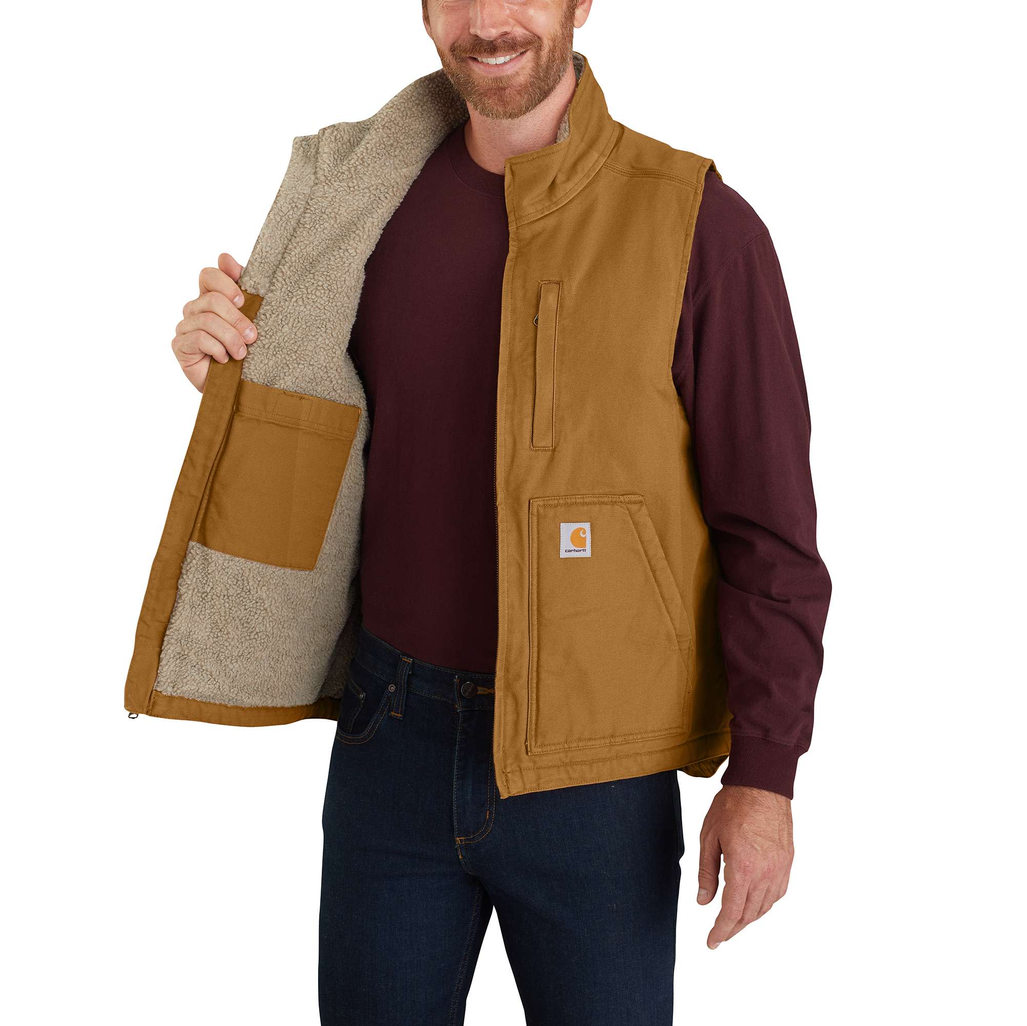 Washed Duck Mock-Neck Vest | Carhartt Reworked