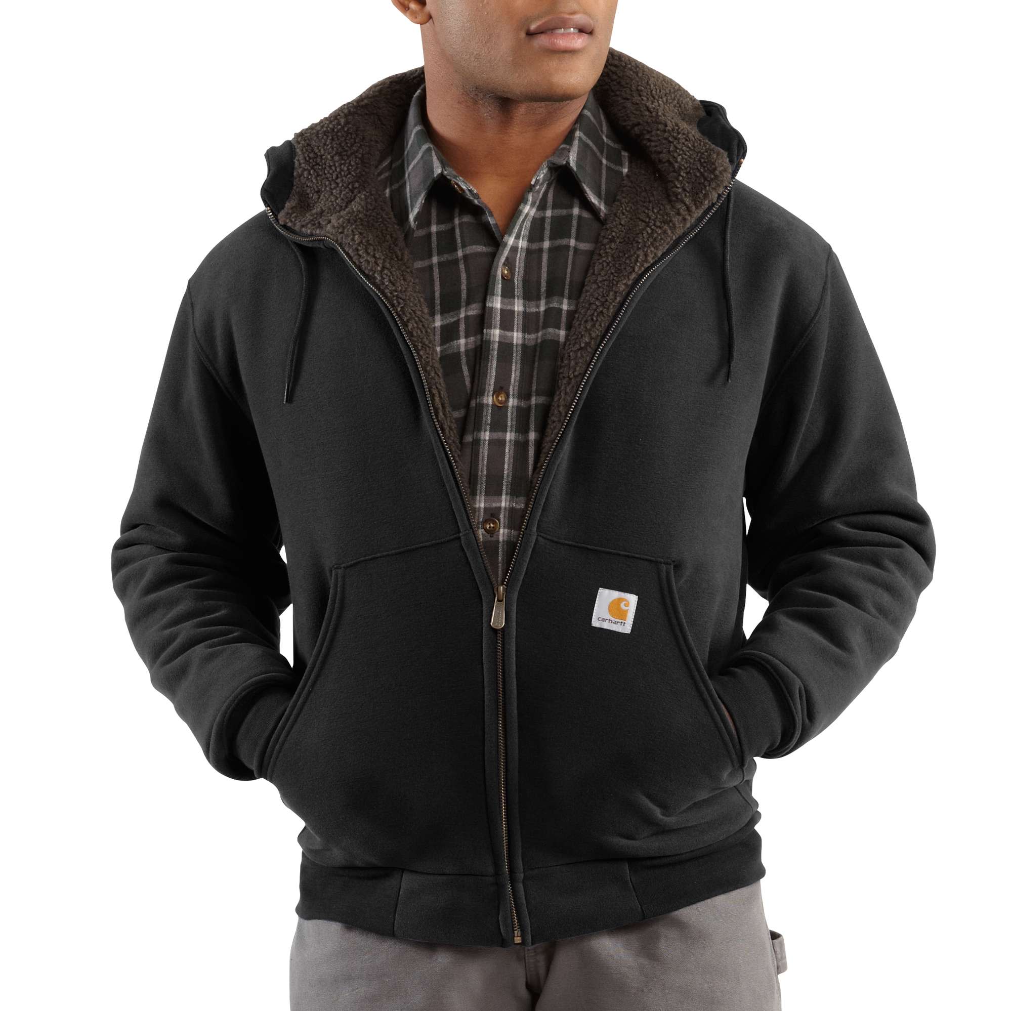 Collinston Brushed Fleece Sherpa-Lined Sweatshirt | Carhartt Reworked