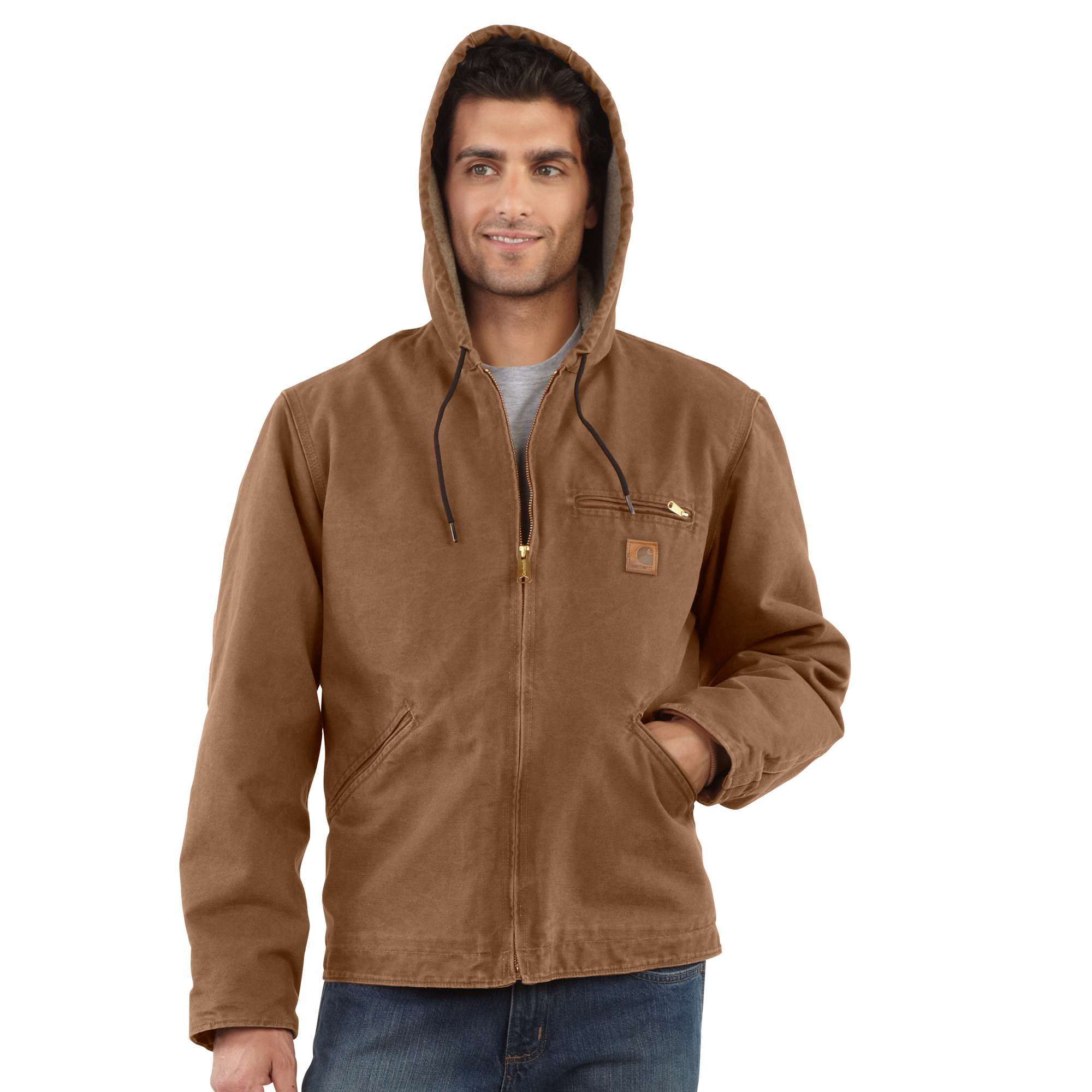 Carhartt men's sherpa lined sandstone sierra jacket best sale