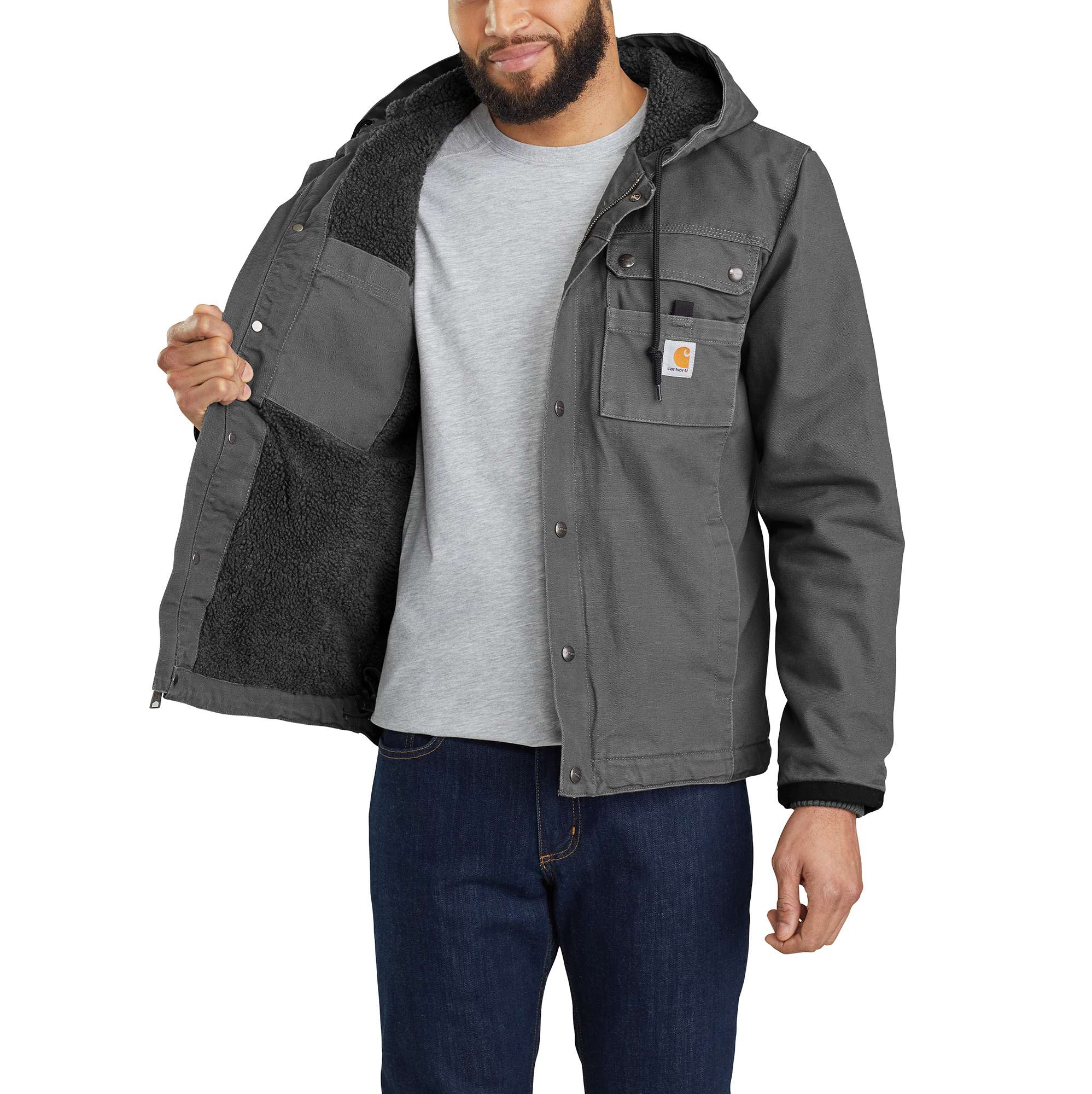ぱ*さ様 Carhartt ダークグレー ジャケット Washed Duck Bartlett Jacket | Carhartt Reworked