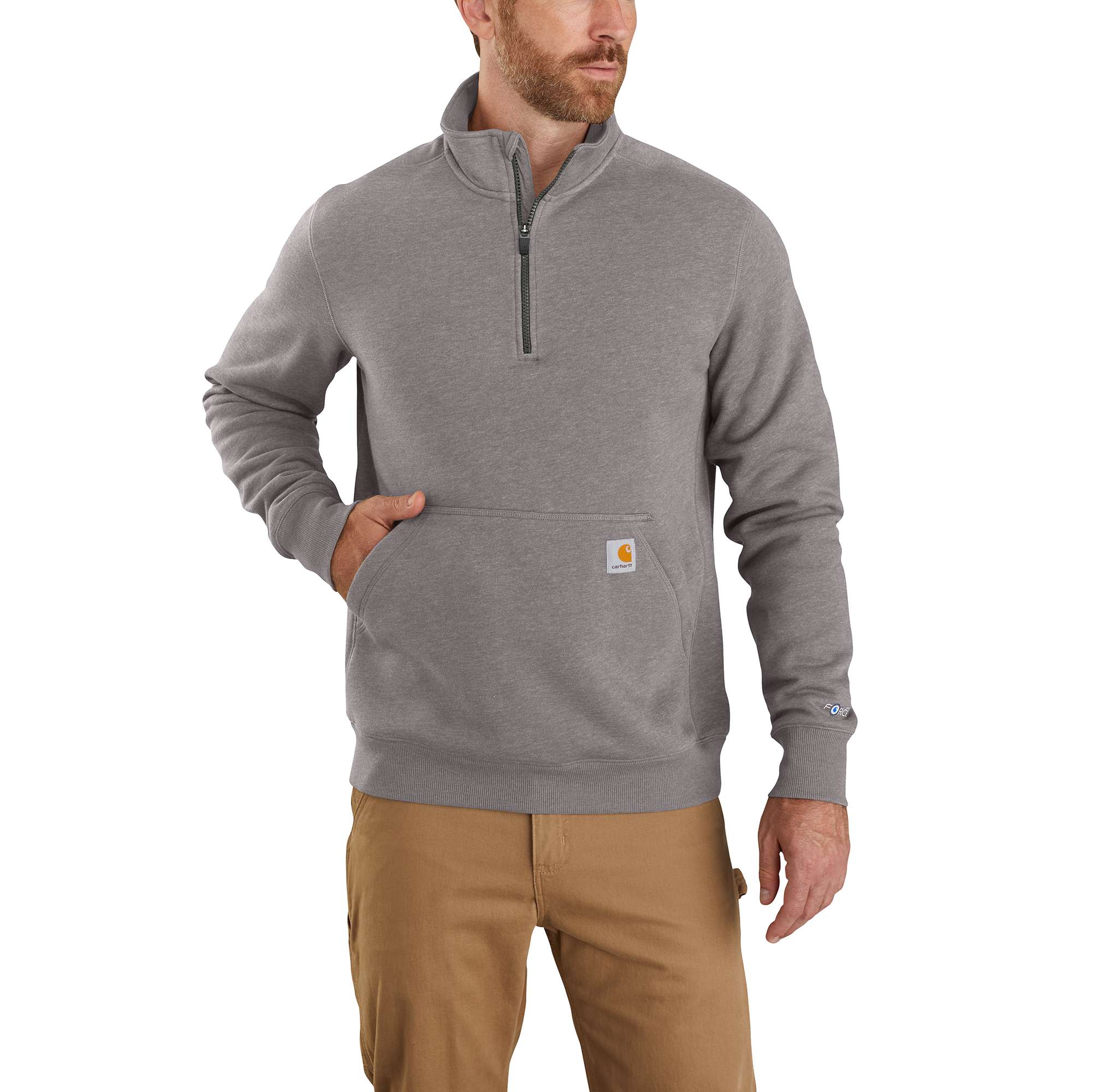 Carhartt Force® Relaxed Fit Midweight 1/4 Zip Pocket Sweatshirt