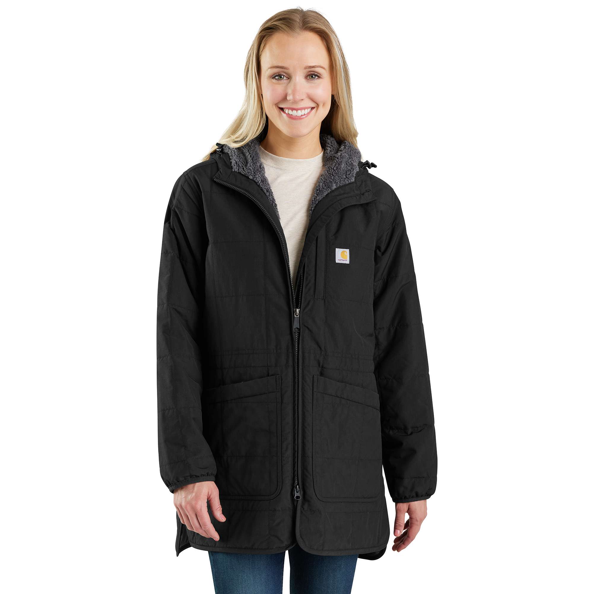 Carhartt リッジコート レディース L Women's Rockford Loose Fit Lightweight Insulated Hooded Coat - 4