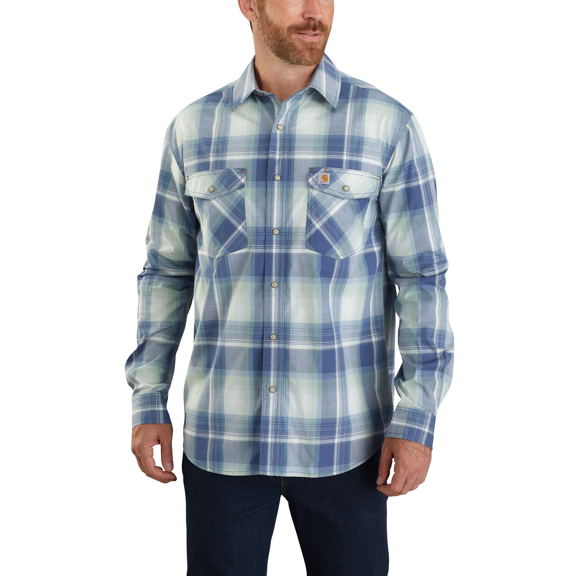 Carhartt® Rugged Flex® Relaxed Fit Lightweight Long-Sleeve Snap