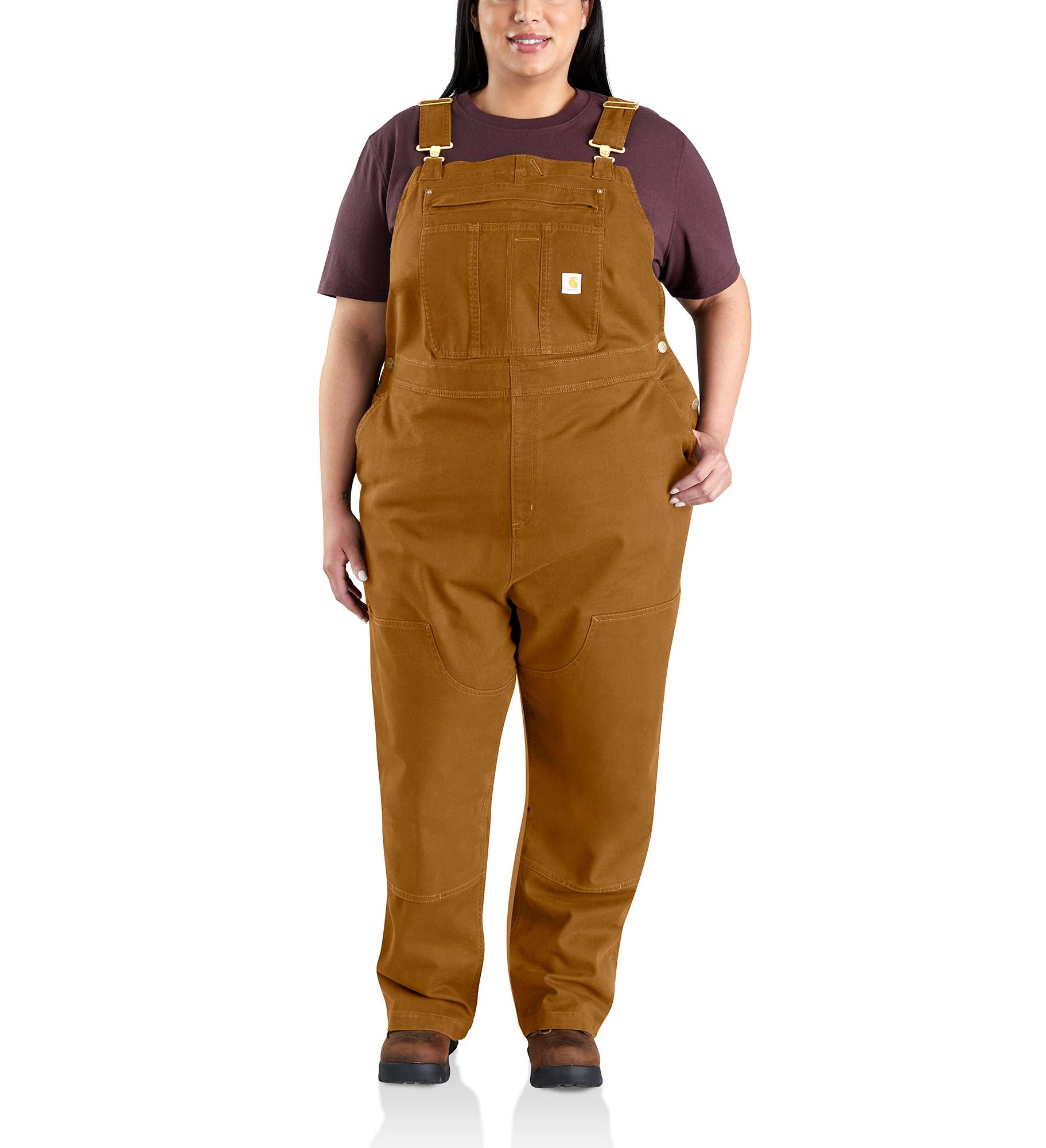 Women's Rugged Flex® Loose Fit Canvas Bib Overall | Carhartt Reworked