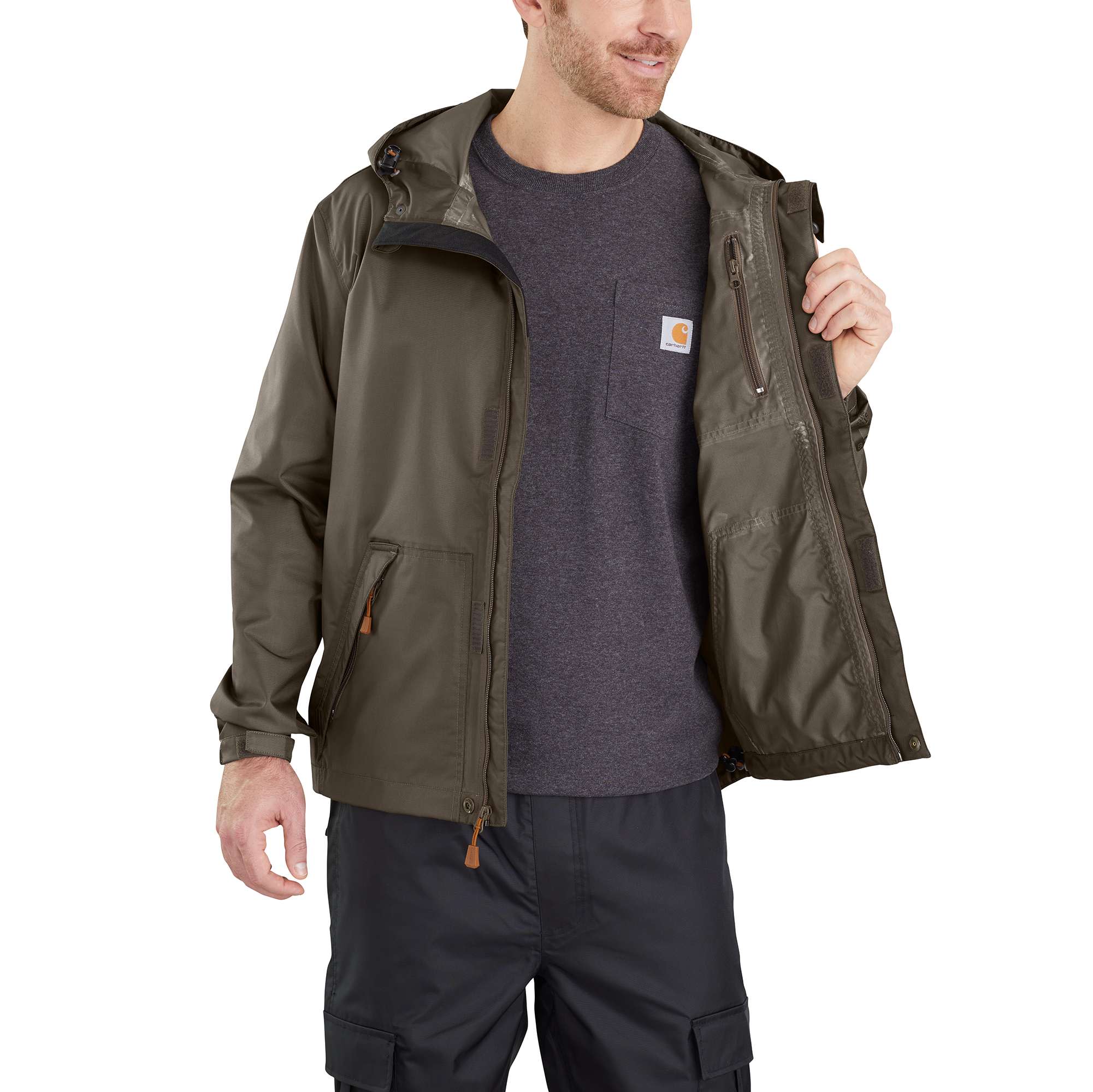 Carhartt mens raincoat online