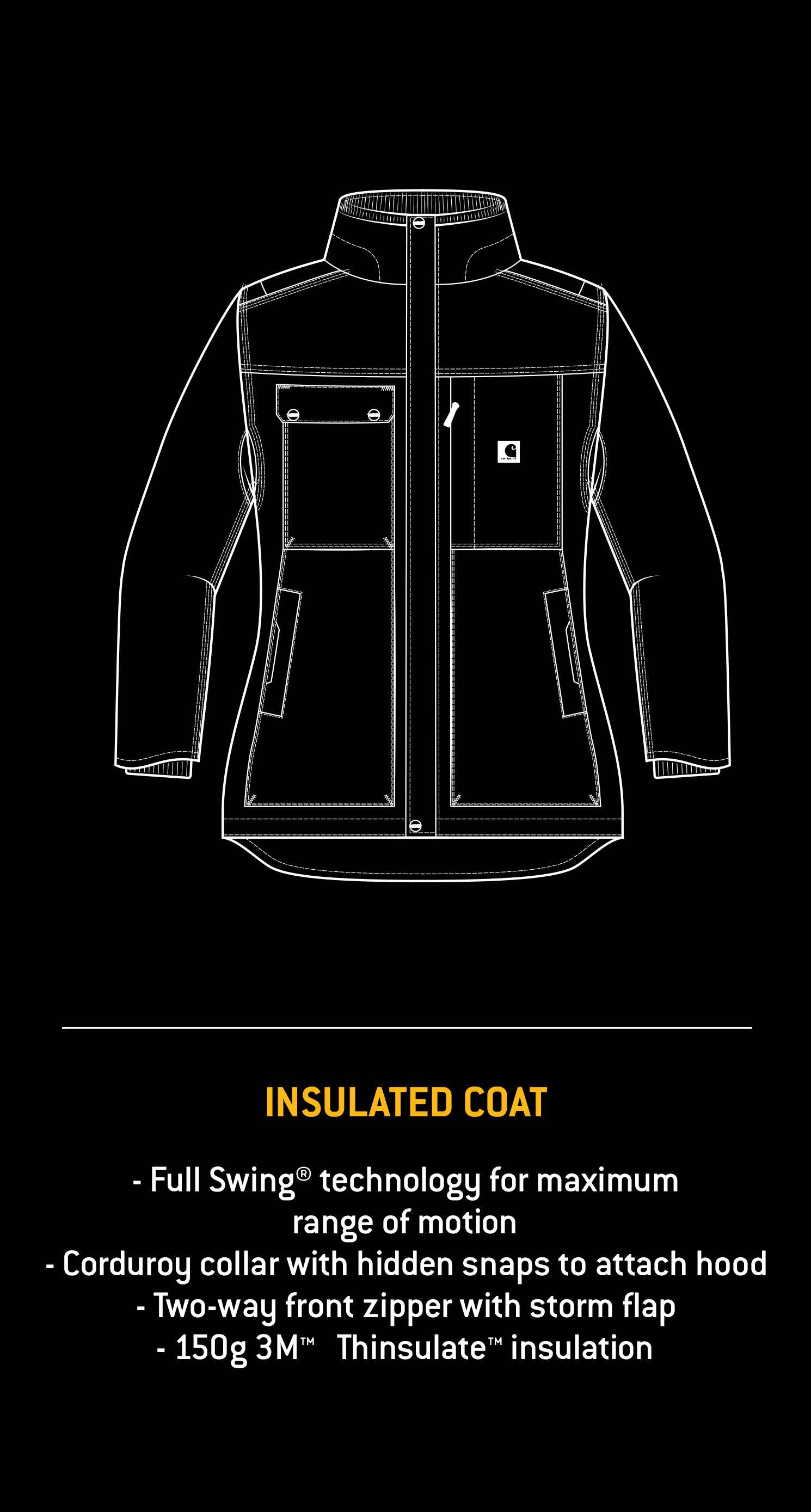 Yukon Extremes™ Full Swing® Insulated Coat - 4 Extreme Warmth