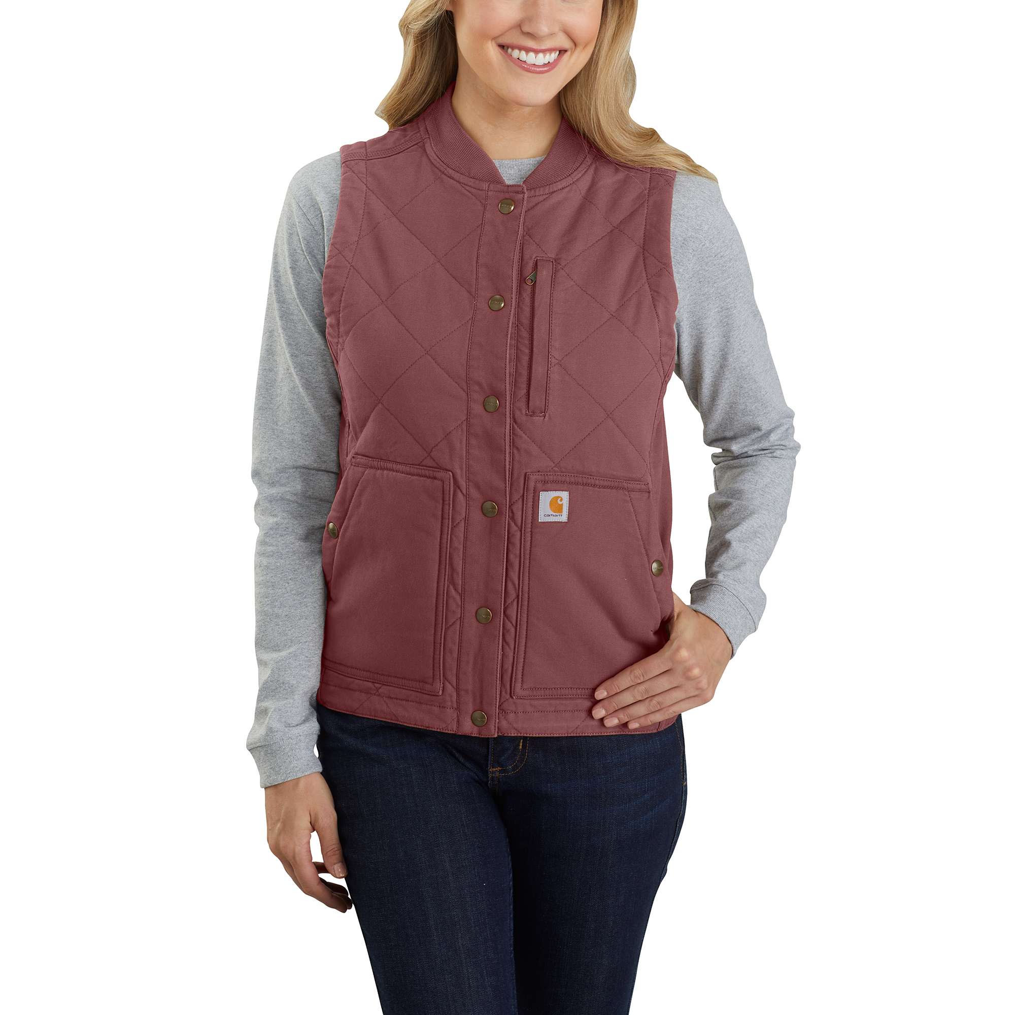 Carhartt hooded vest womens best sale