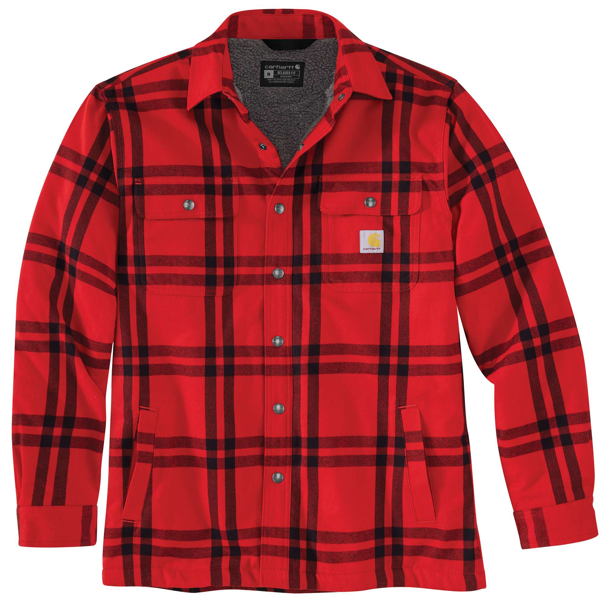 Relaxed Fit Flannel Sherpa-Lined Shirt Jac | Carhartt Reworked