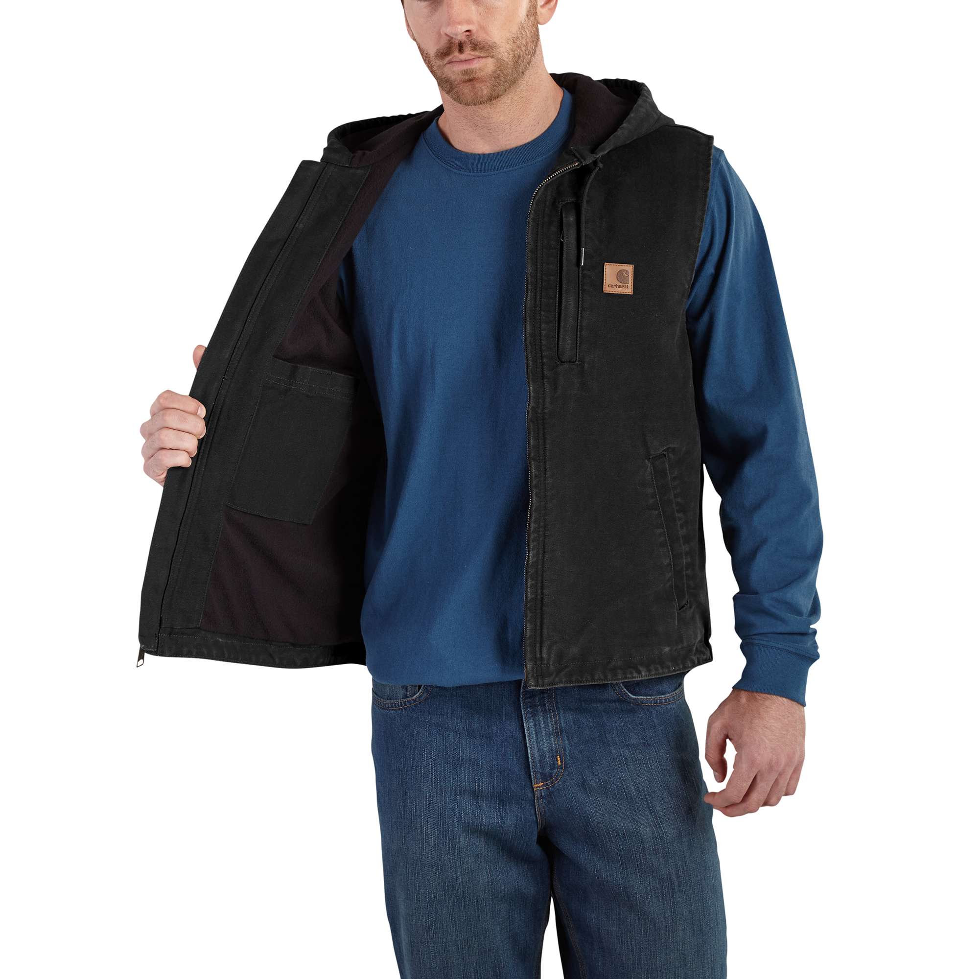 Fleece-Lined Knoxville Hooded Vest | Carhartt Reworked