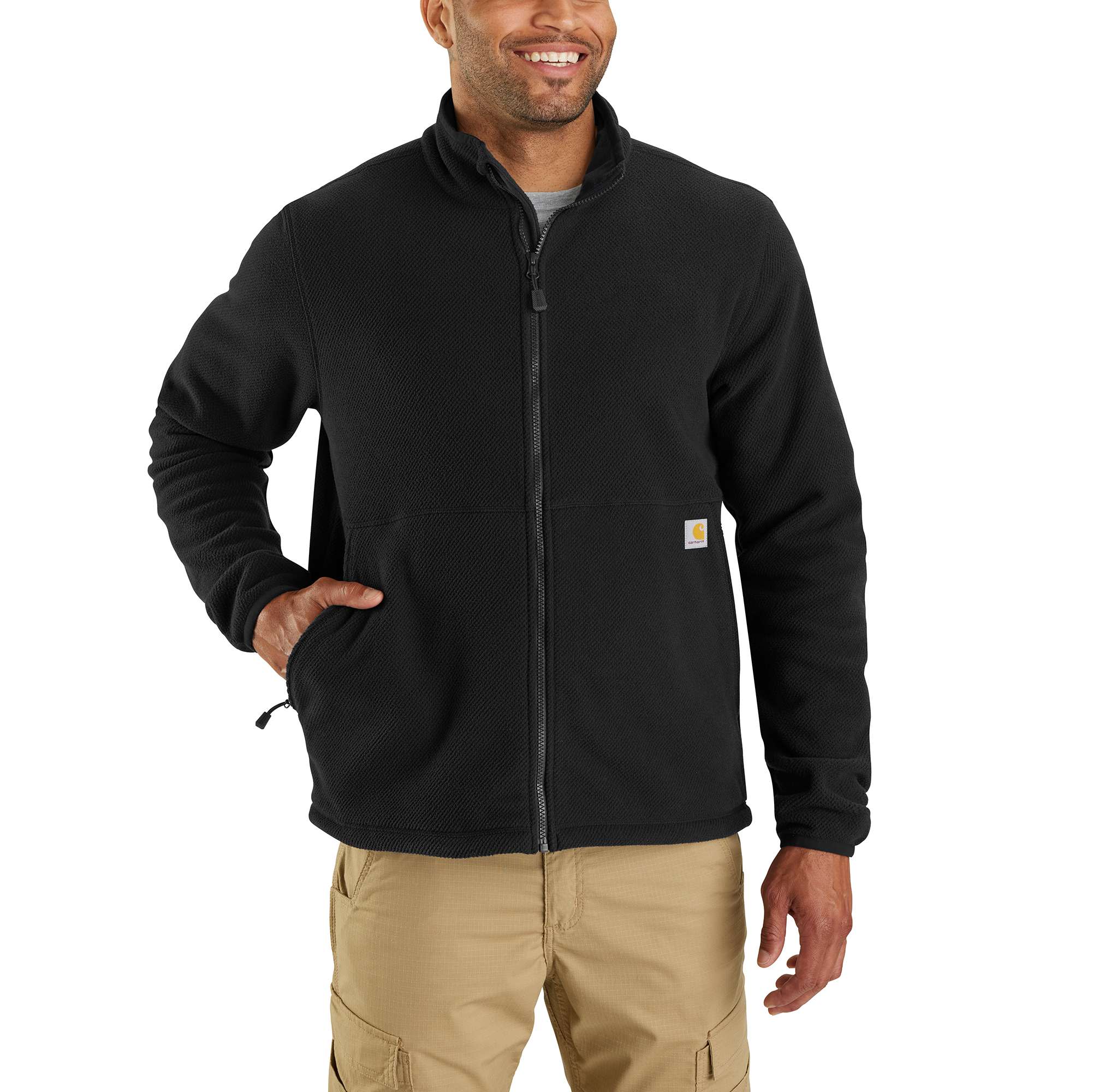 Full-Zip Relaxed Fit Fleece Jacket - 1 Warm Rating | Carhartt Reworked