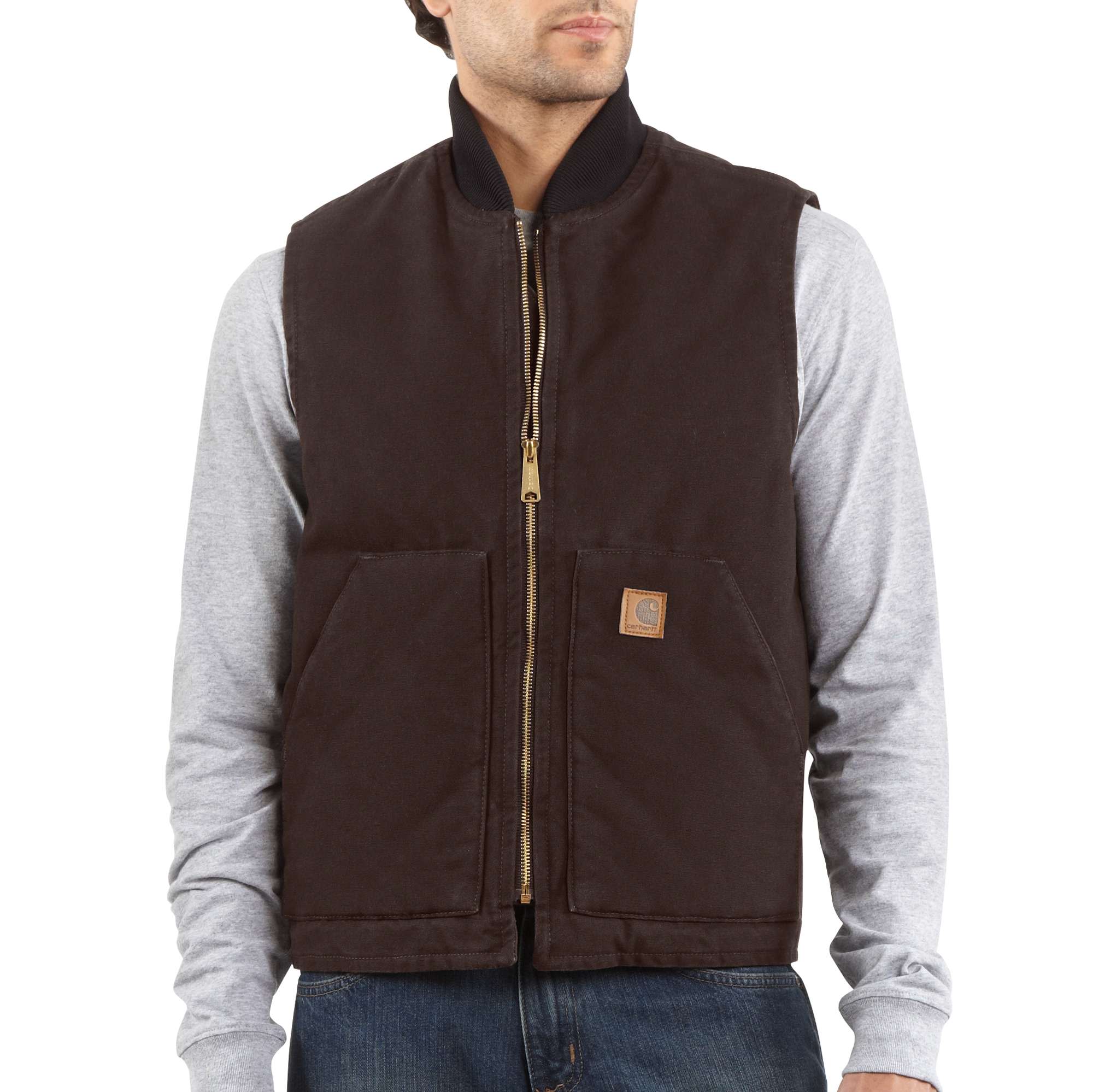Carhartt Sandstone Vest ベストSサイズ　ブラウン Sandstone Vest / Arctic Quilt Lined | Carhartt Reworked