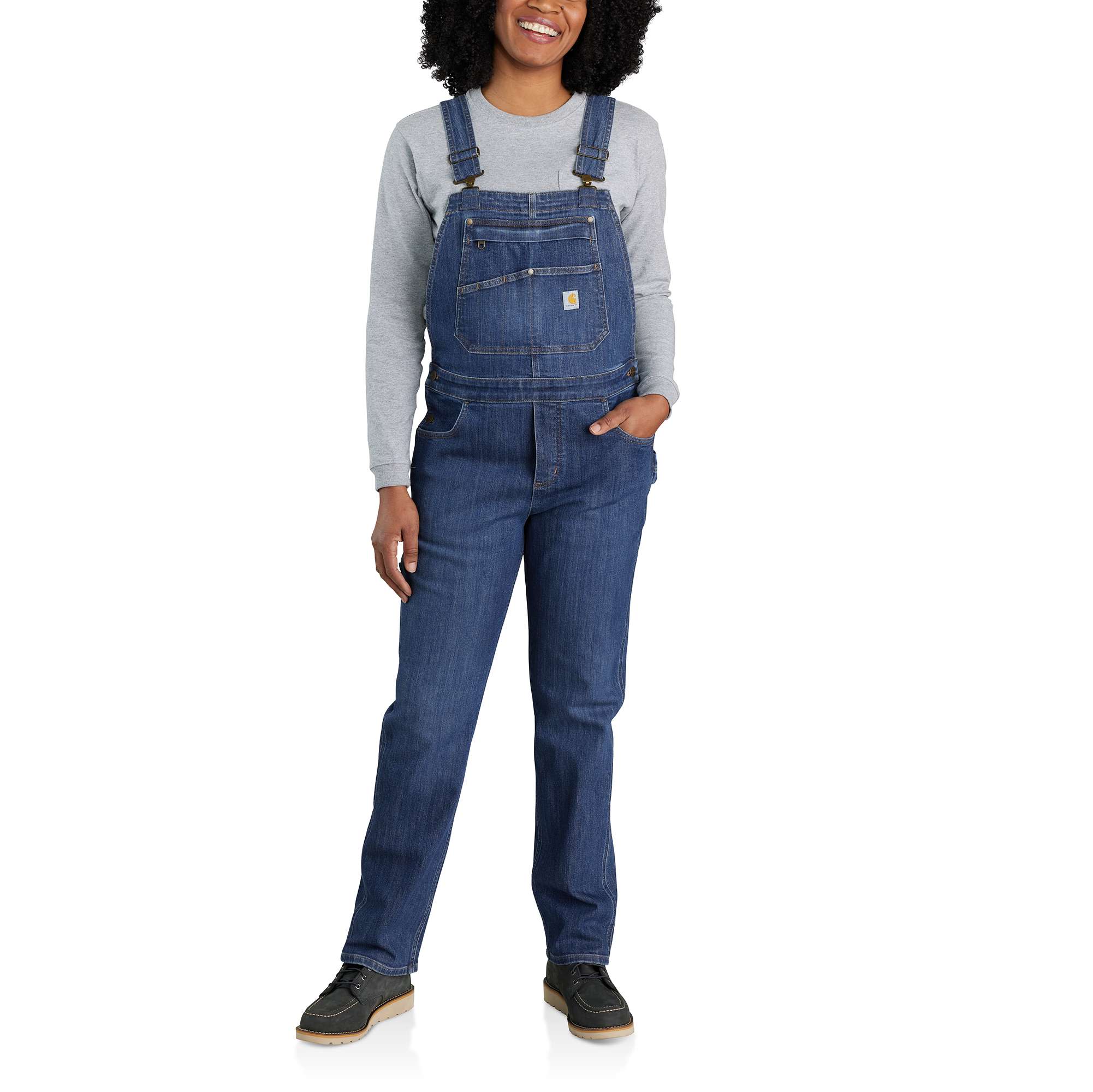 usa製 carhartt denim overall Rugged Flex® Relaxed Fit Denim Bib Overall | Carhartt Reworked