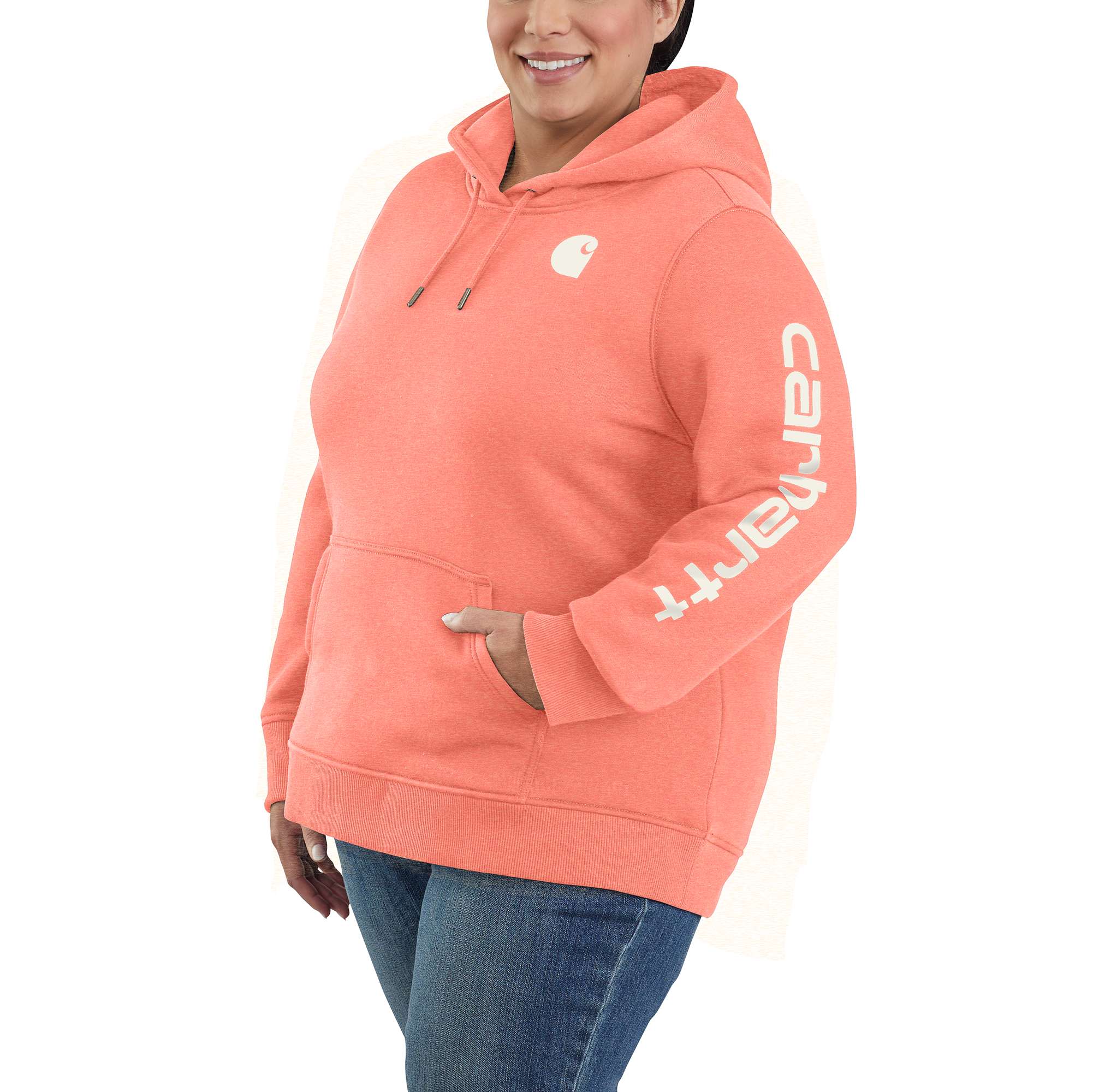 Outlet Carhartt Women’s Logo Sweatshirt~ Orange