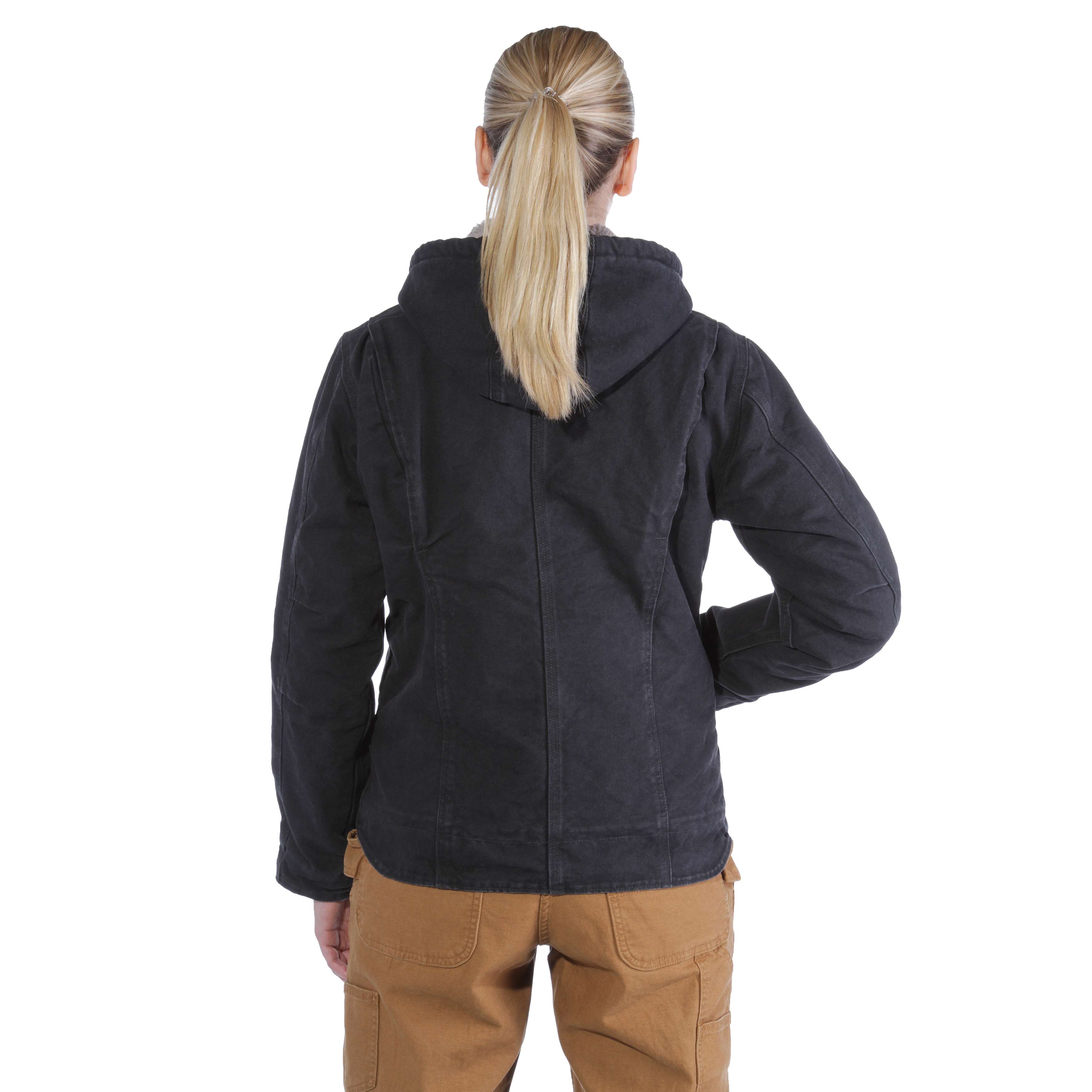 NWT Carhartt Womens Sherpa Lined Sandstone Sierra Jacket DeepWine deals Size L (12/14)