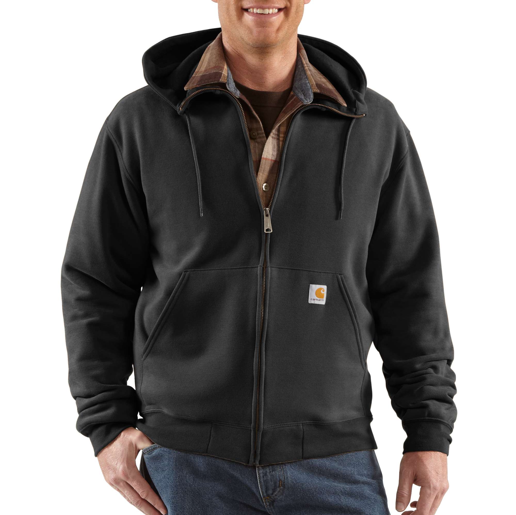 Brushed Fleece Hooded Zip Sweatshirt | Carhartt Reworked