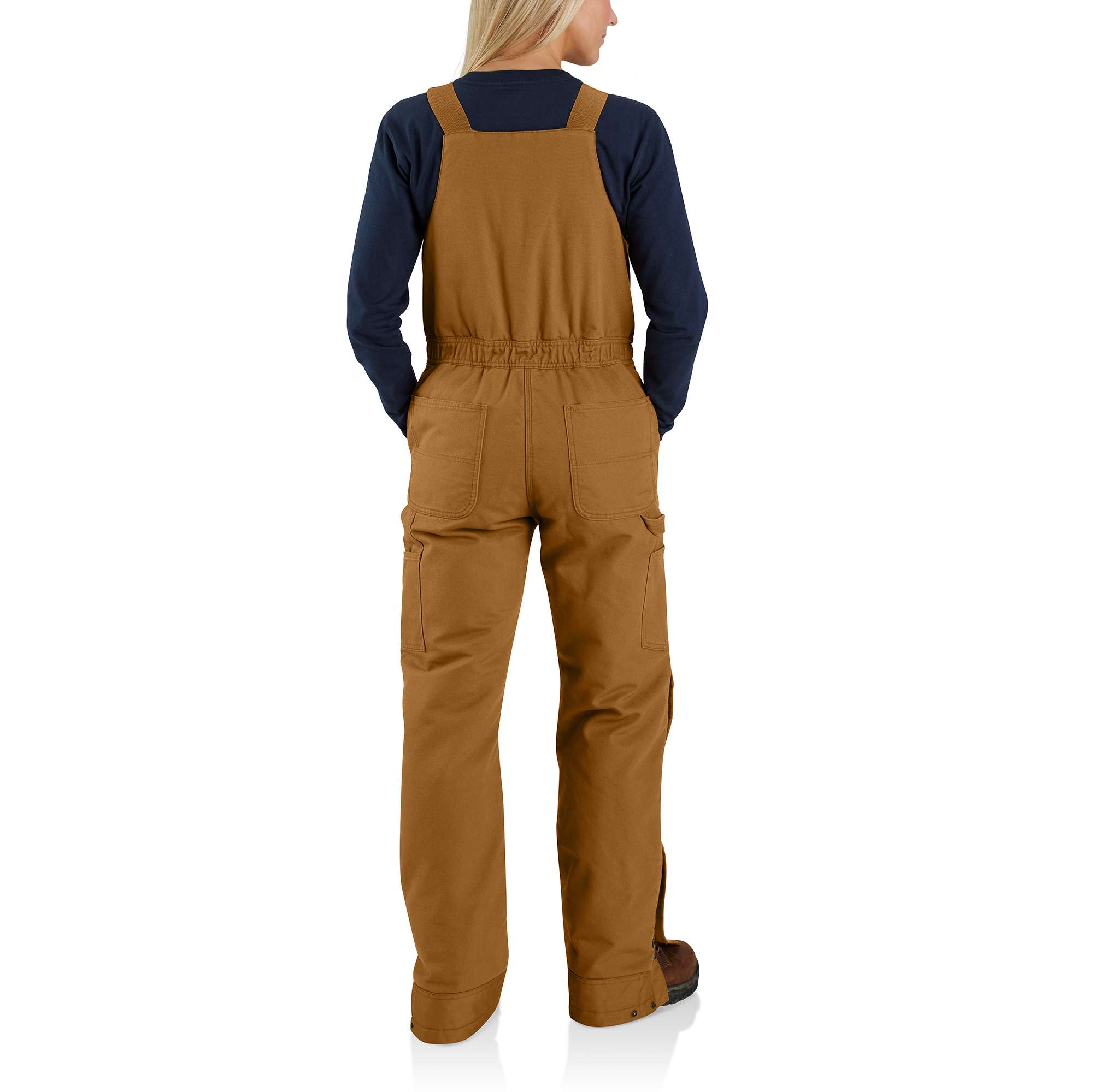 Carhartt WOMEN'S LOOSE FIT WASHED DUCK INSULATED BIBERALL - 3 popular WARMEST RATING